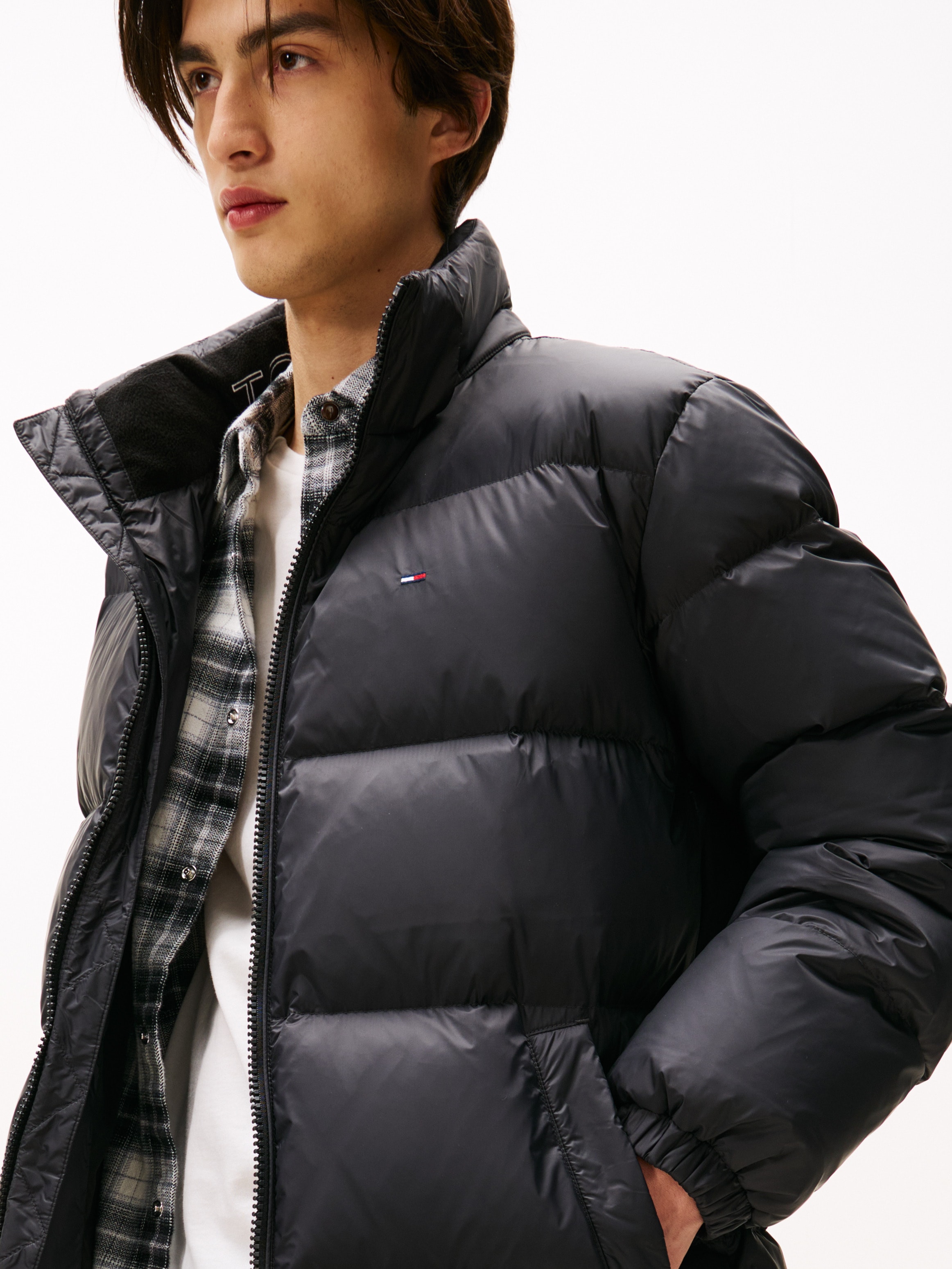 Tommy Jeans Steppjacke »TJM ESSENTIAL DOWN PARKA« mit Kapuze Daunenjacke, Übergangsjacke mit Kapuze