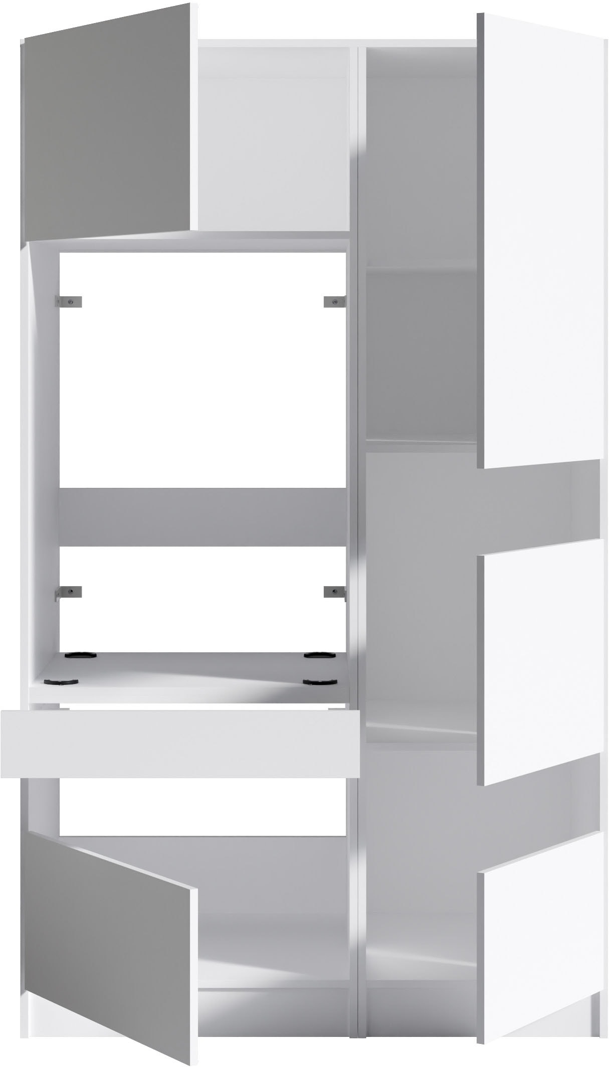 BASIC by Balculina Mehrzweckschrank-Set »Washhome B/T/H 118x68x200 cm« 2 Stk. tlg.