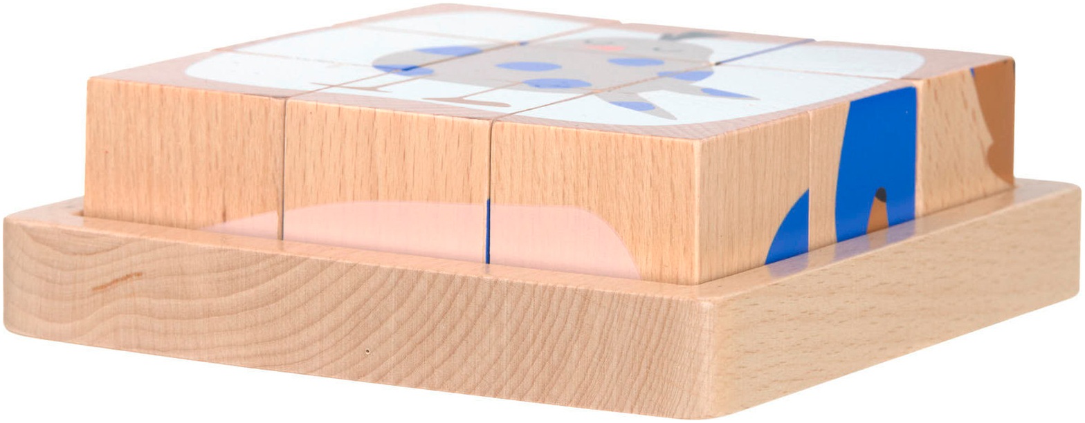 LÄSSIG Würfelpuzzle »Cube Puzzle Wood Little Mateys«, FSC® - schützt Wald - weltweit