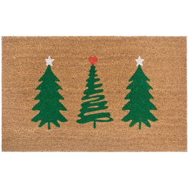 HANSE Home Fußmatte »Mix Mats Kokos Decorated Pine Trees«, rechteckig,  Weihnachten, Schmutzfangmatte, Outdoor, Rutschfest, Innen, Kokosmatte  kaufen bei OTTO