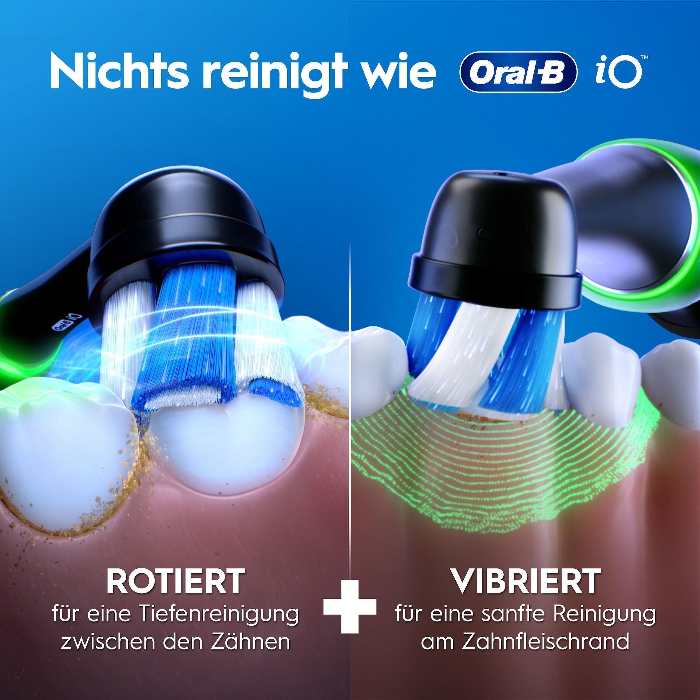 Oral-B »iO Series 3 Doppelpack« 2 Stk. Aufsteckbürsten Magnet-Technologie