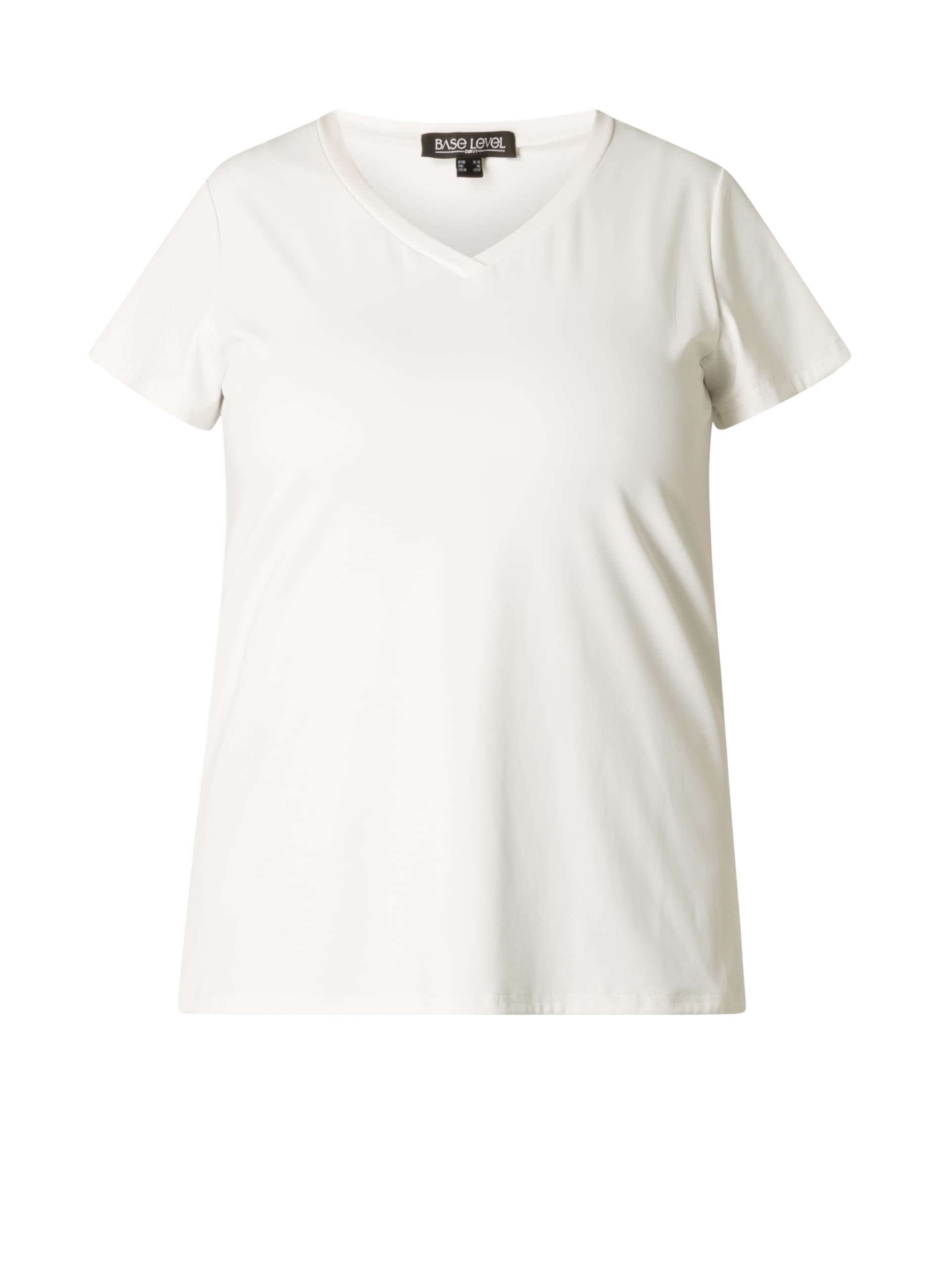 Base Level Curvy V-Shirt »Lilly«, mit Stretch