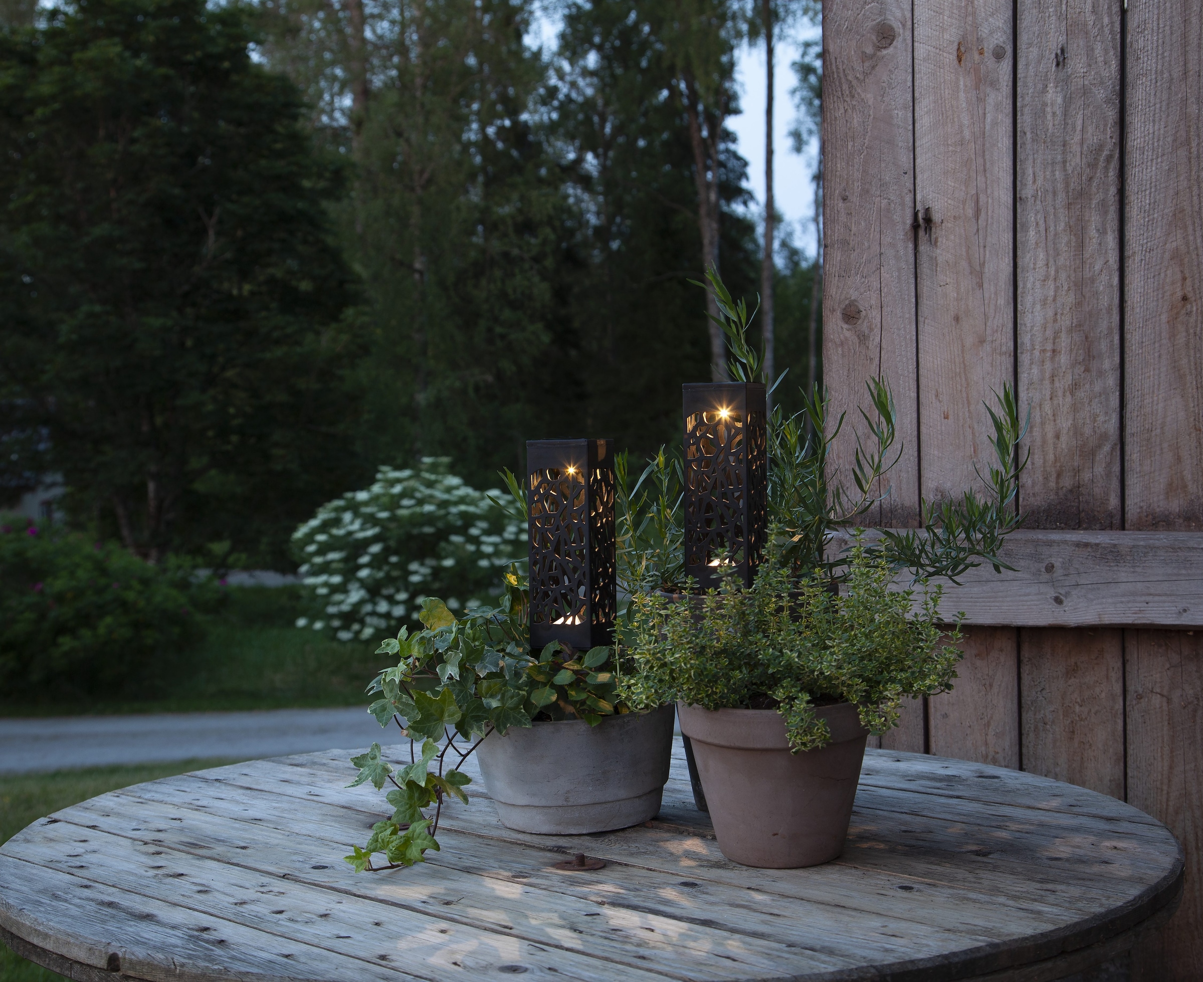Parforce Traditional Hunting LED Solarleuchte »Solar Dekoration Izola« LED-Board 2 Stk. Neutralweiß 2er-Set, weißes Licht, Dämmerungssensor, Schalter