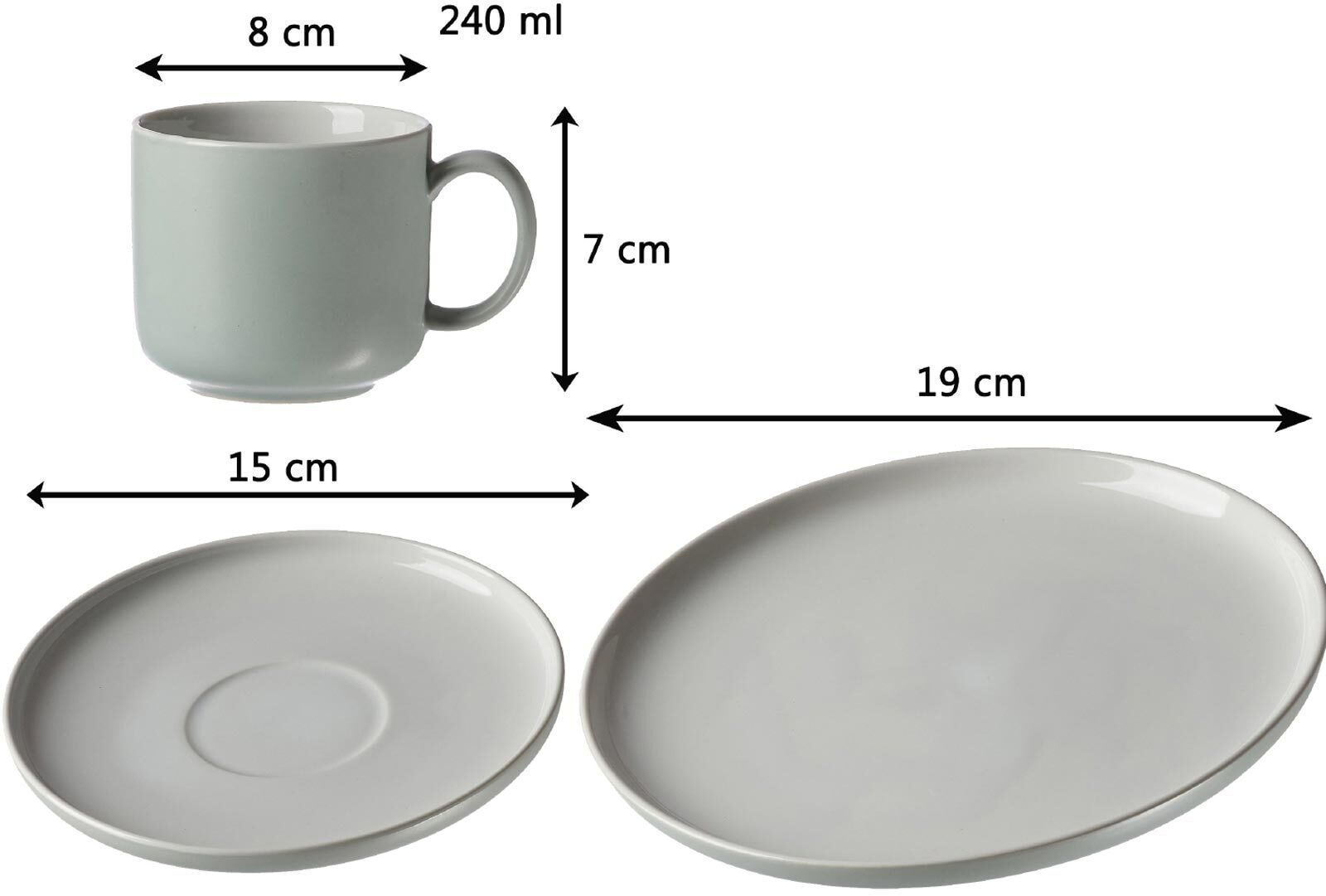 Ritzenhoff & Breker Geschirr-Set »Kaffeeservice Jasper 12er Set« Spülmaschinengeeignet