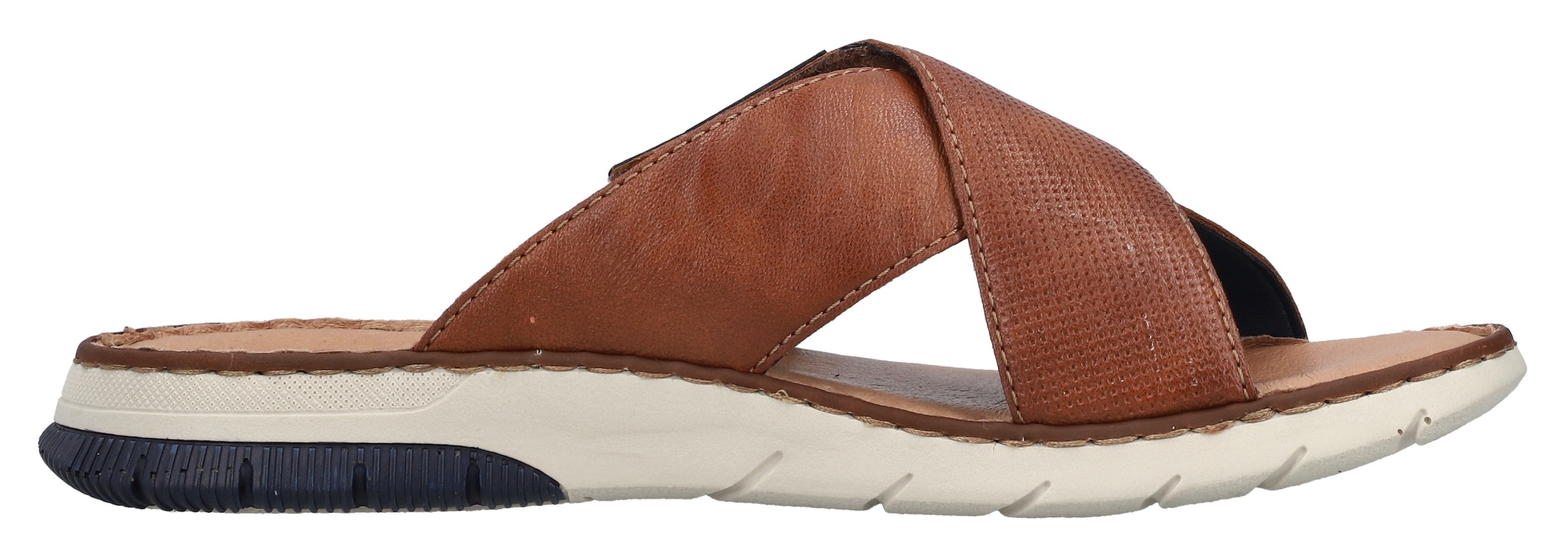 Rieker Pantolette, Sommerschuh, Schlappen, Klettschuh, mit Klettriemchen