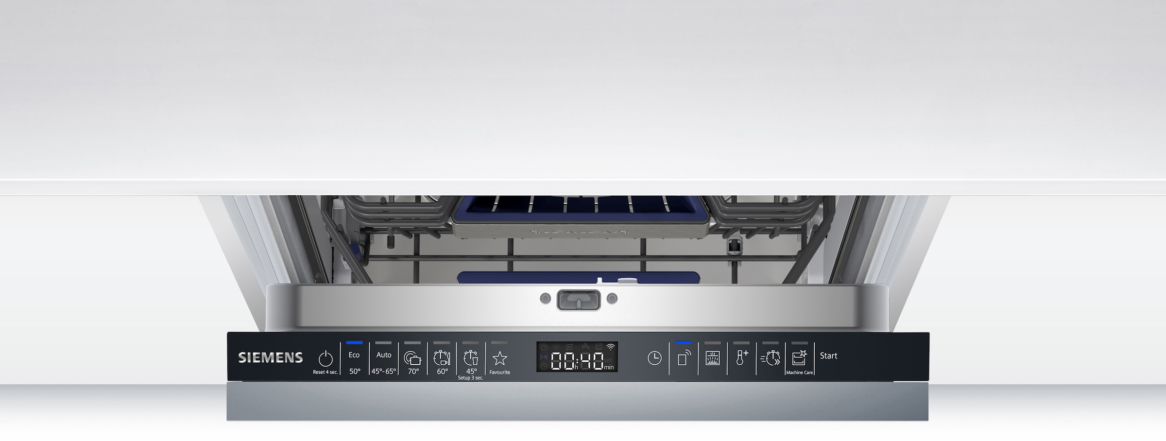 SIEMENS vollintegrierbarer Geschirrspüler iQ500 »SR65EX09ME« 10 tlg. Maßgedecke