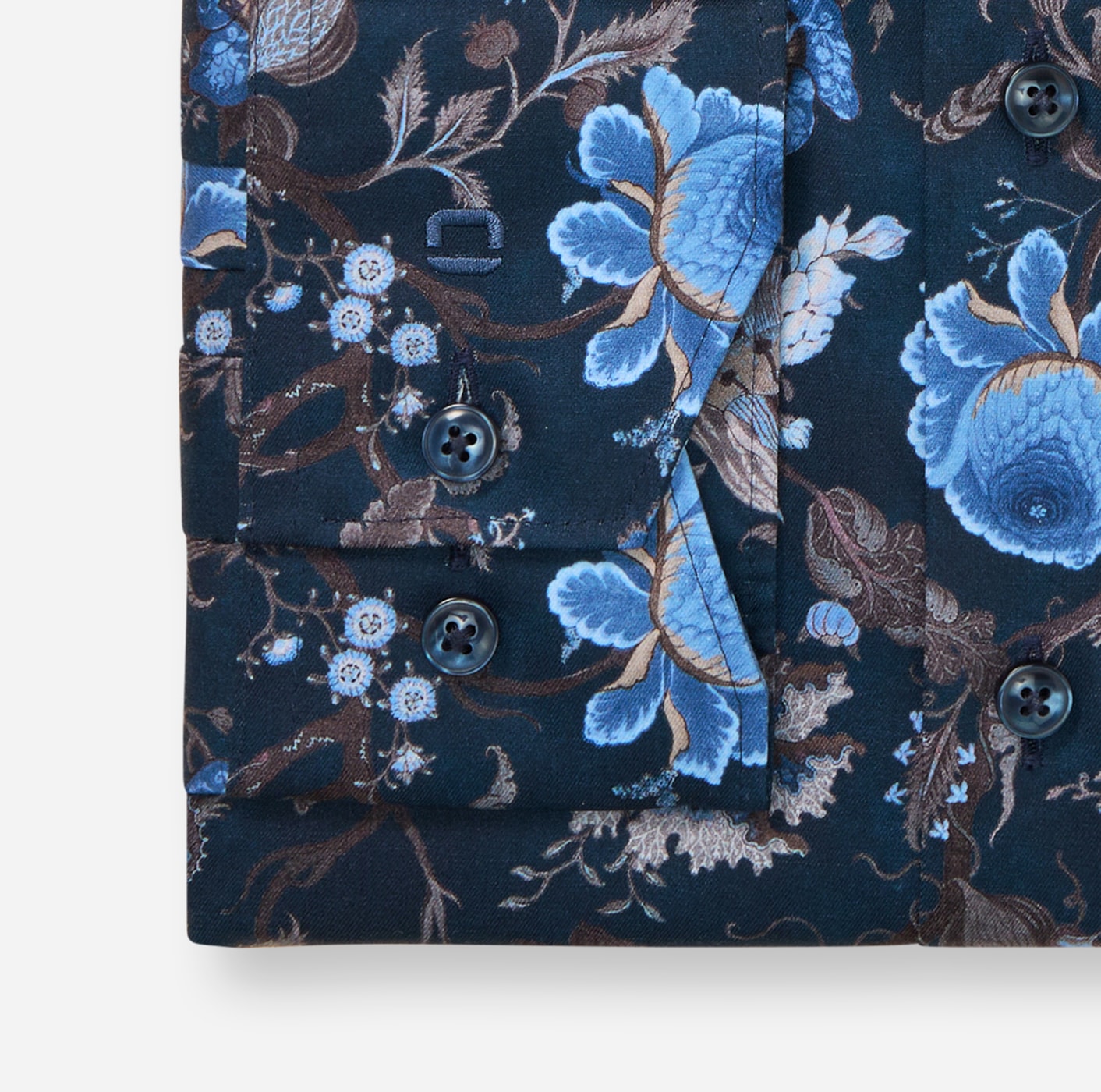 OLYMP Langarmhemd »Luxor« comfort fit, Businesshemd, New-Kentkragen, gemustert