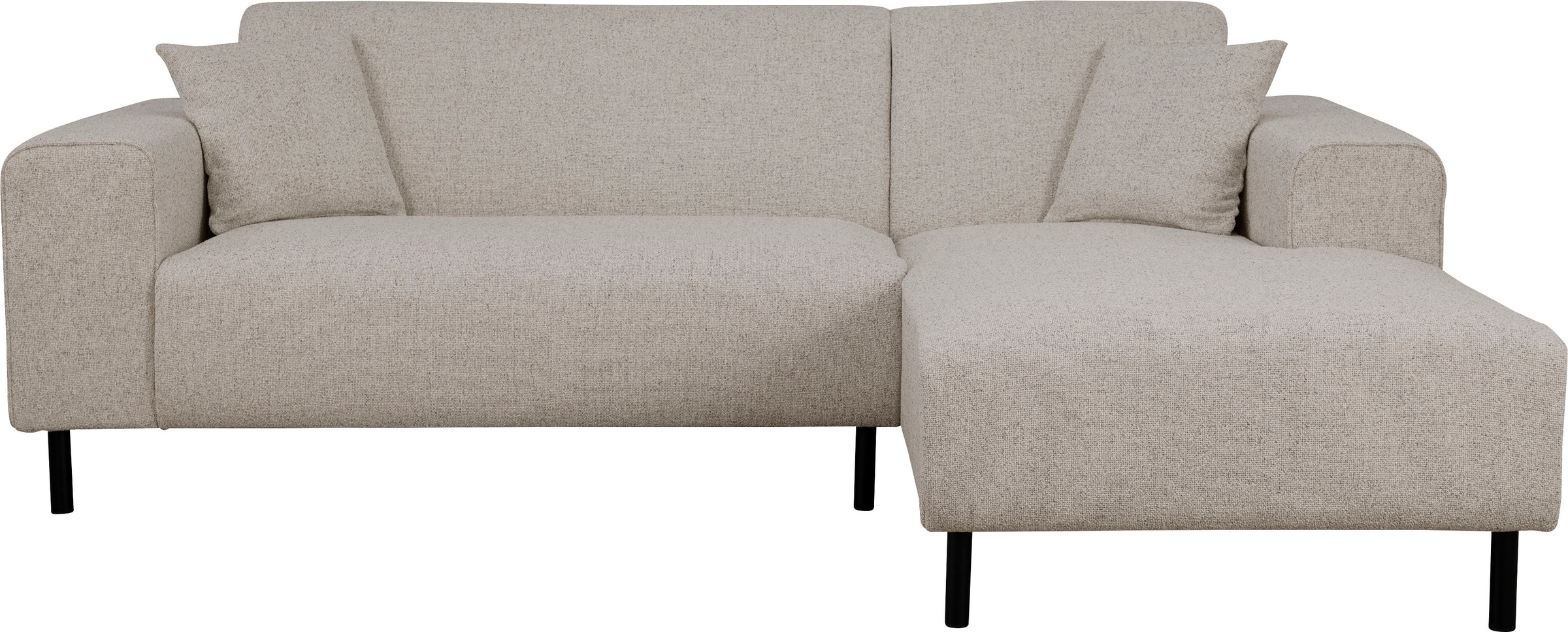 Home affaire Ecksofa »ARROS L-Form mit Wellenunterfederung, Maße B/T/H: 235/163/81 cm«, incl. Zierkissen, mit Recamiere rechts/links bestellbar, auch in Cord