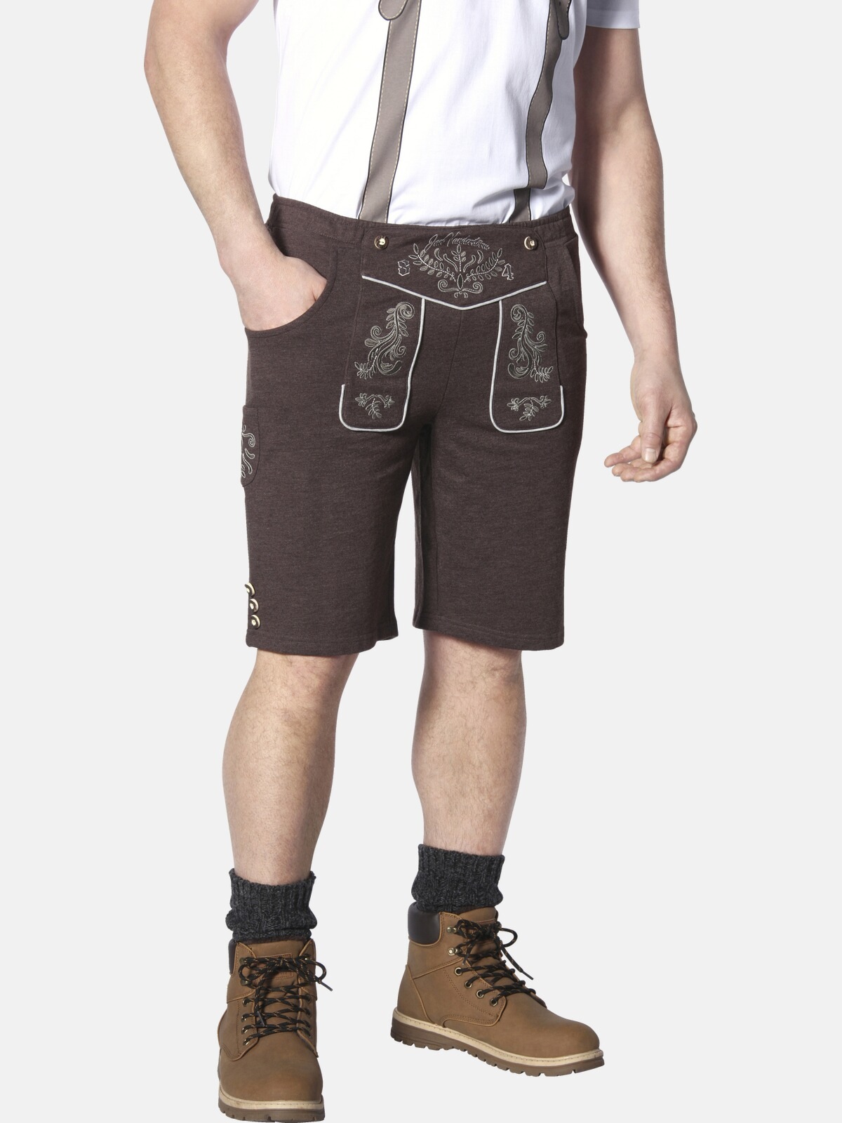 Jan Vanderstorm Sweatbermudas »Sweatbermuda DENNIK«, (1 tlg.), im Oktoberfest-Design