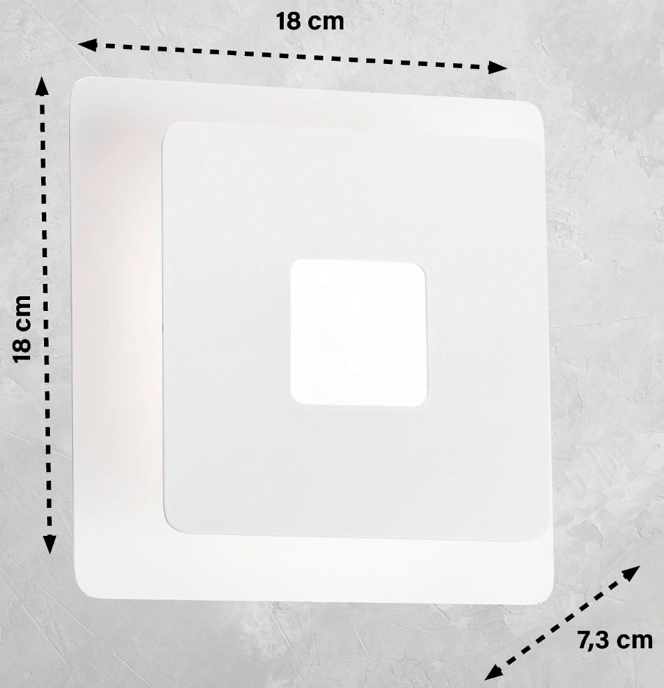 FISCHER & HONSEL Wandleuchte »Hennes«, Leuchtmittel LED-Modul | LED wechselbar, langlebige LED