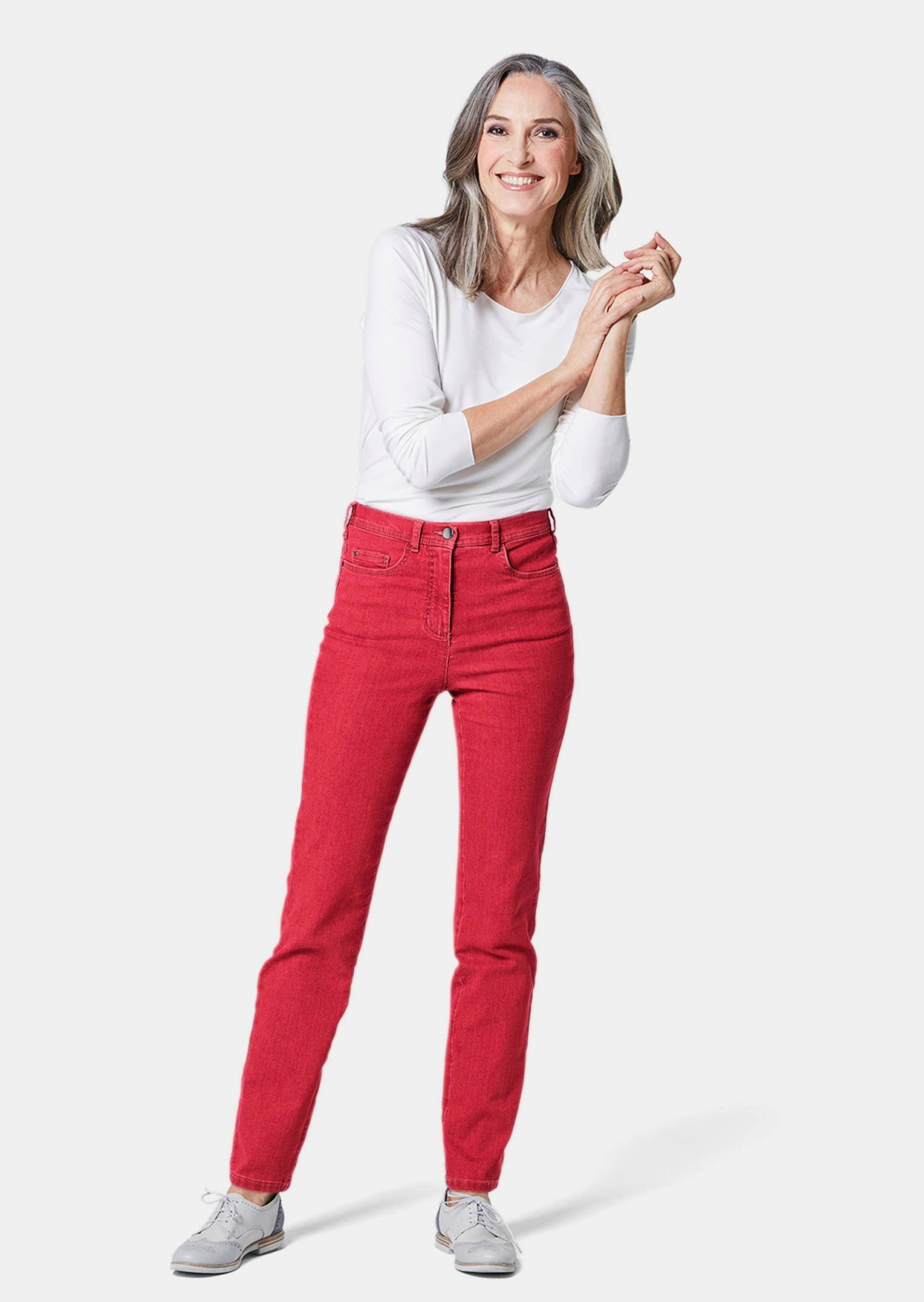 GOLDNER Regular-fit-Jeans »Damen Jeans Slim Fit LOUISA mit Stretch-Anteil«