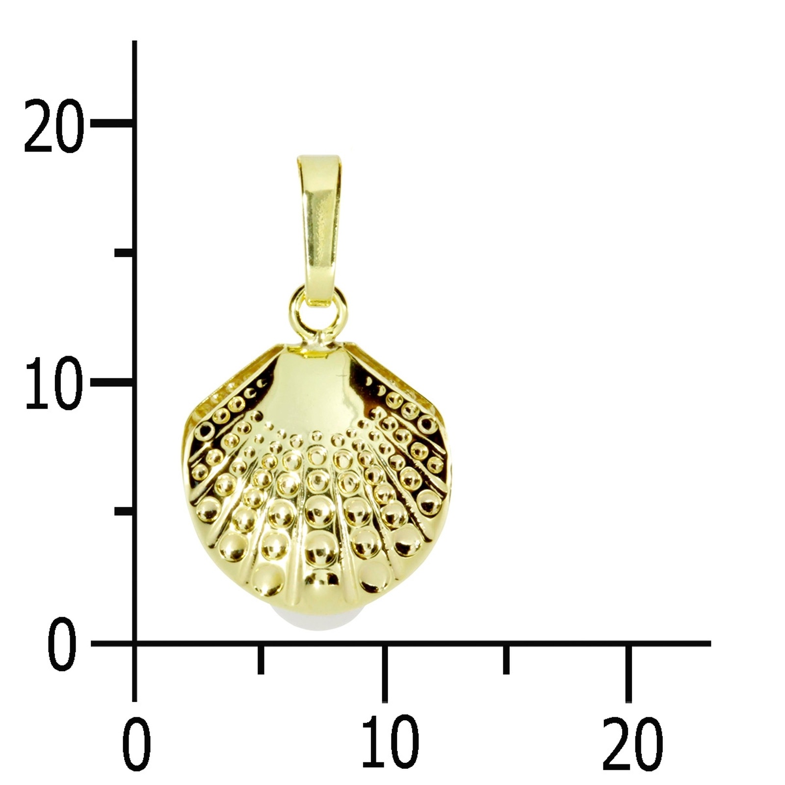 OSTSEE-SCHMUCK Kettenanhänger »- Muschel - Gold 333/000 - Zuchtperle«