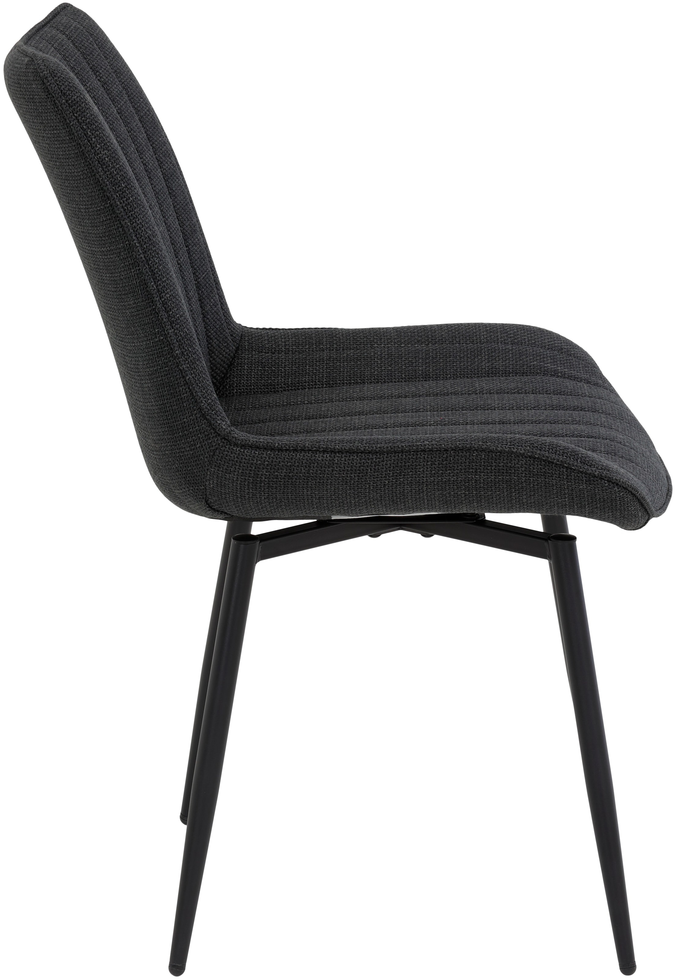 HELA Drehstuhl »Vierfußstuhl BERGEN«, (Set), 2 St., Webstoff, Esszimmerstuhl, XL-Sitzbreite, 360° drehbar