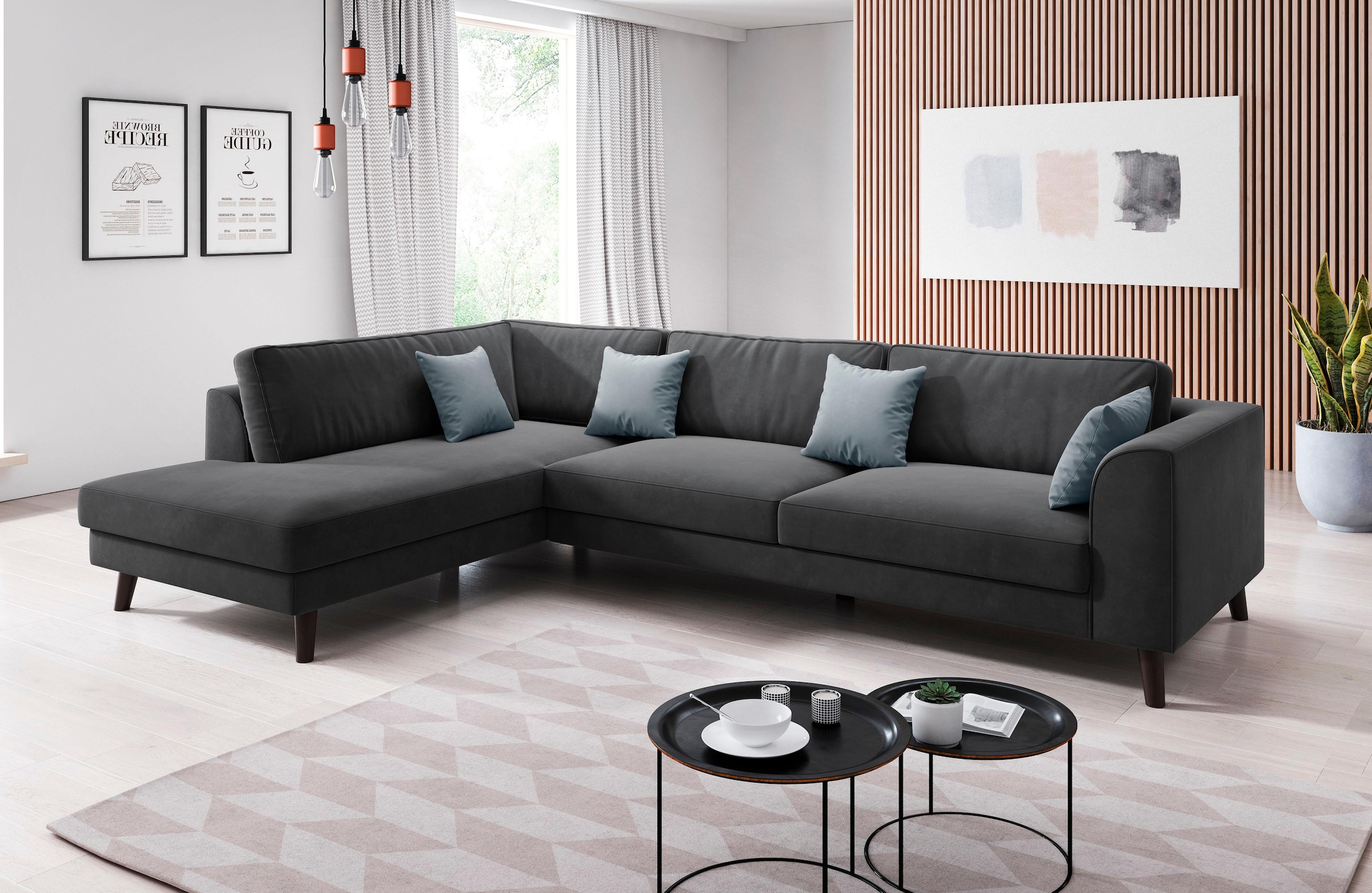 INOSIGN Ecksofa Zierkissen, 4 links Online mit Shop »Laurentia«, rechts Ottomane OTTO oder bestellbar