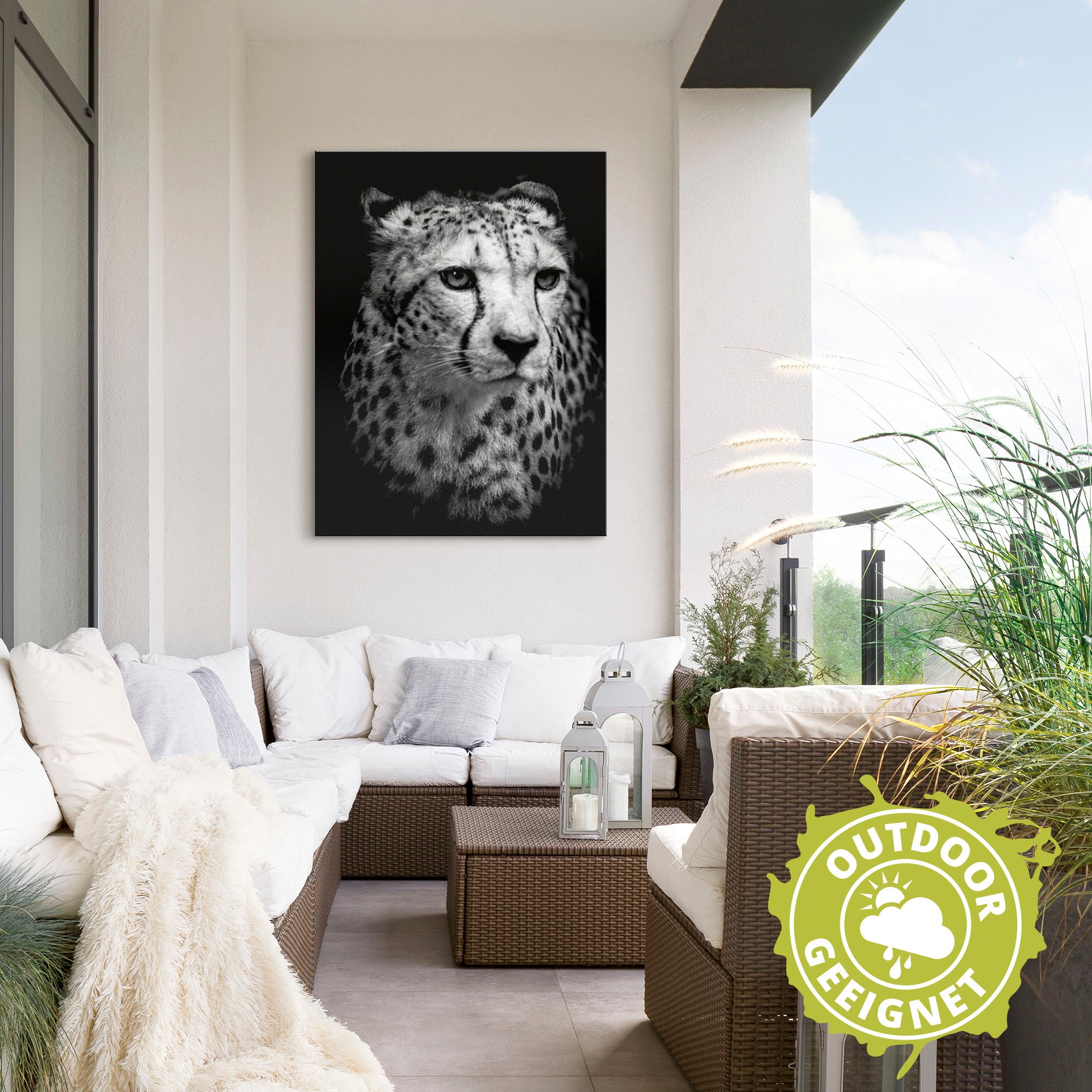 Artland Wandbild »Der Gepard«, Wildtiere, (1 St.), als Alubild, Outdoorbild, Leinwandbild, Wandaufkleber, versch. Größen