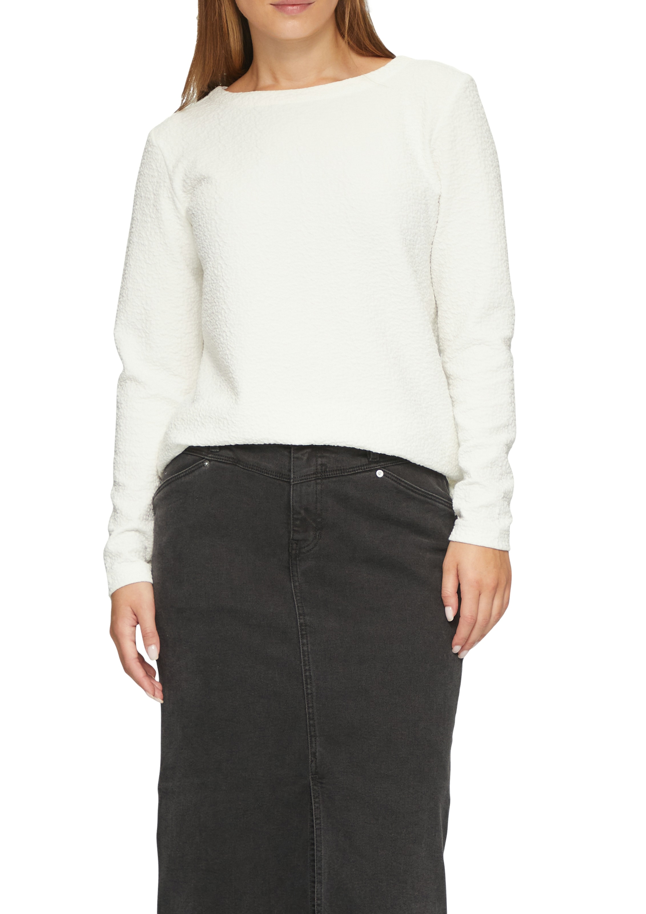 s.Oliver Longsweatshirt , mit Crinkle Optik
