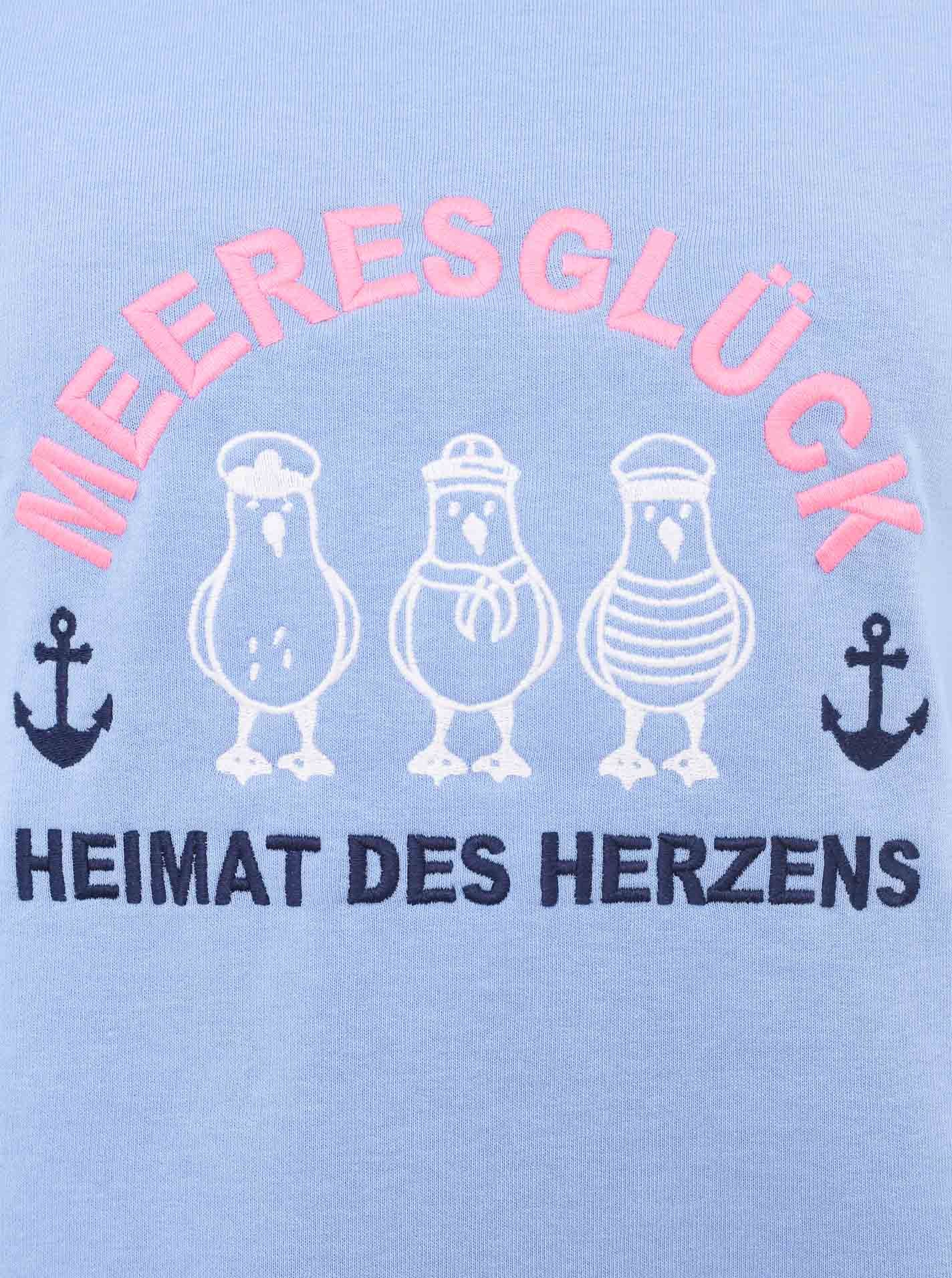 Zwillingsherz Sweatshirt »"Meeresglück"«, mit verspieltem Ankerdetail