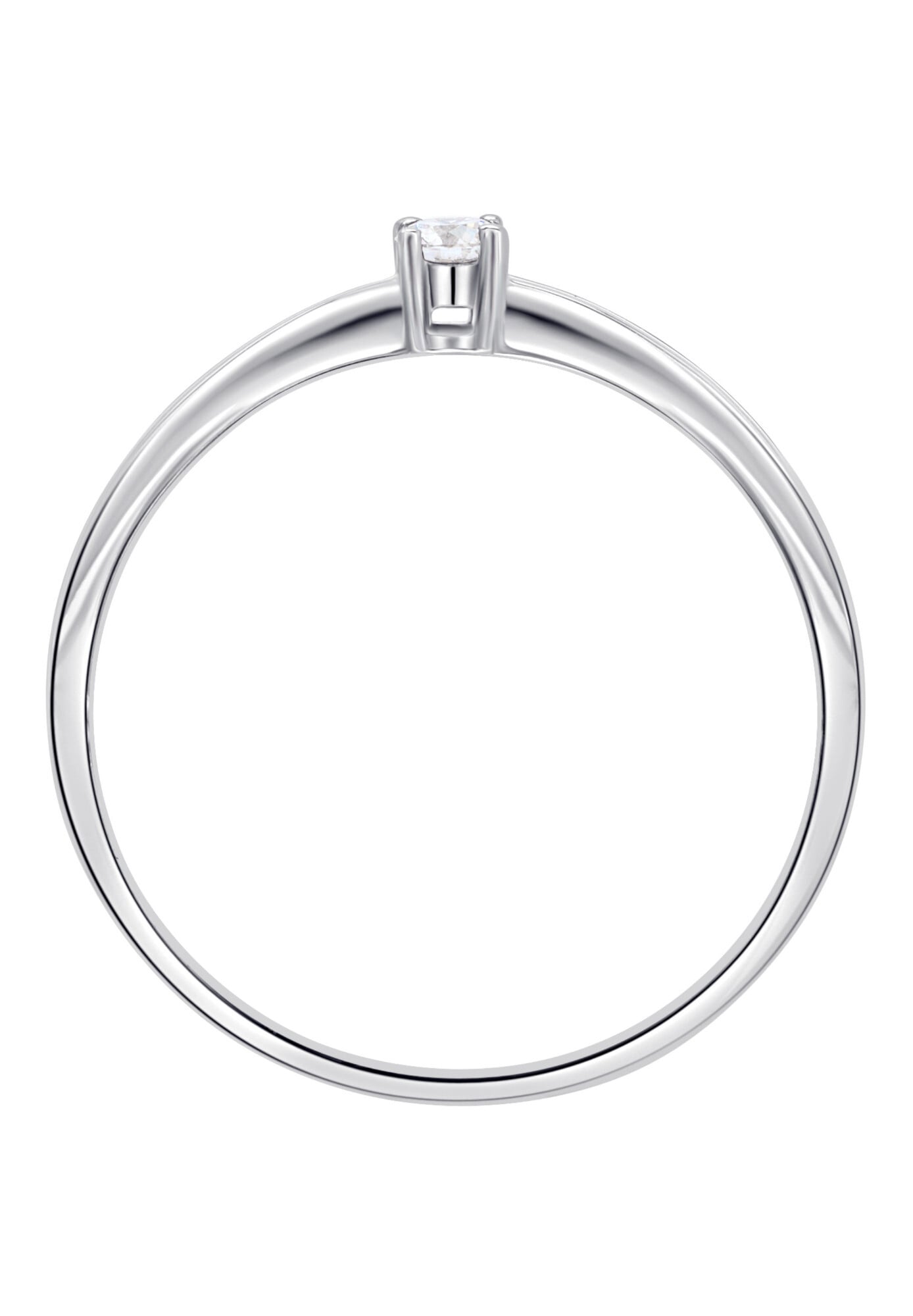 ONE ELEMENT Diamantring »0,05 ct Diamant Brillant Ring aus 585 Weißgold«