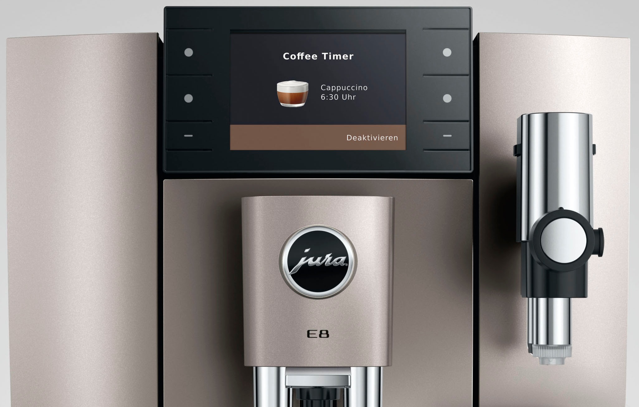 JURA Kaffeevollautomat »15712 E8 (ED), Midnight Silver« 27 Spezialitäten, WiFi, Hot & Light Brew, Sweet