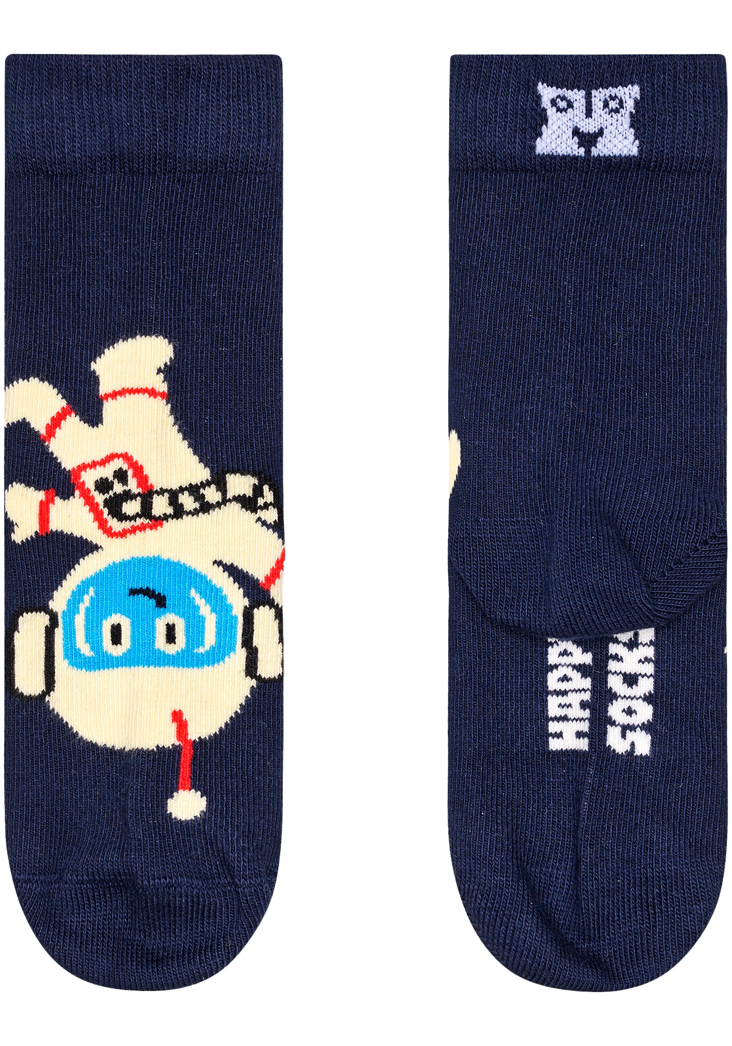 Happy Socks Langsocken, (3er Pack), mit verspielten Roboter-Motiven