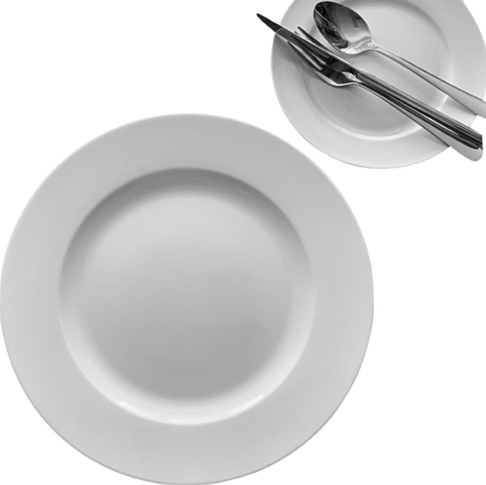 Retsch Arzberg Servierplatte »Platzteller HEIKE WEISS 32 cm, Set 2-teilig, rund, Porzellan« vielfältig einsetzbar als Platzteller,Servierplatte oder für Tischdeko