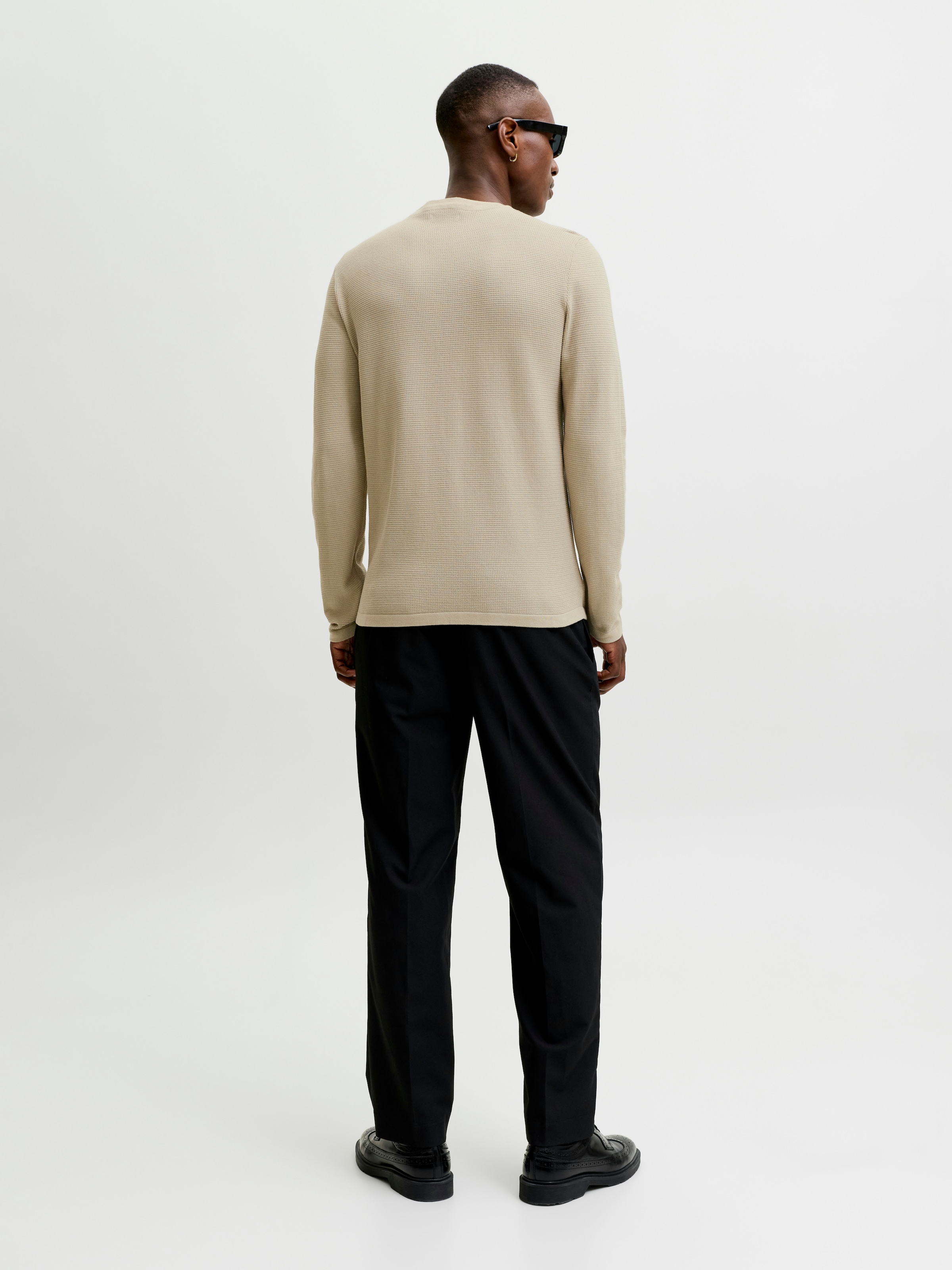 Jack & Jones Rundhalspullover »JJEAUSTIN KNIT CREW NECK NOOS« Baumwollmischung, regular fit