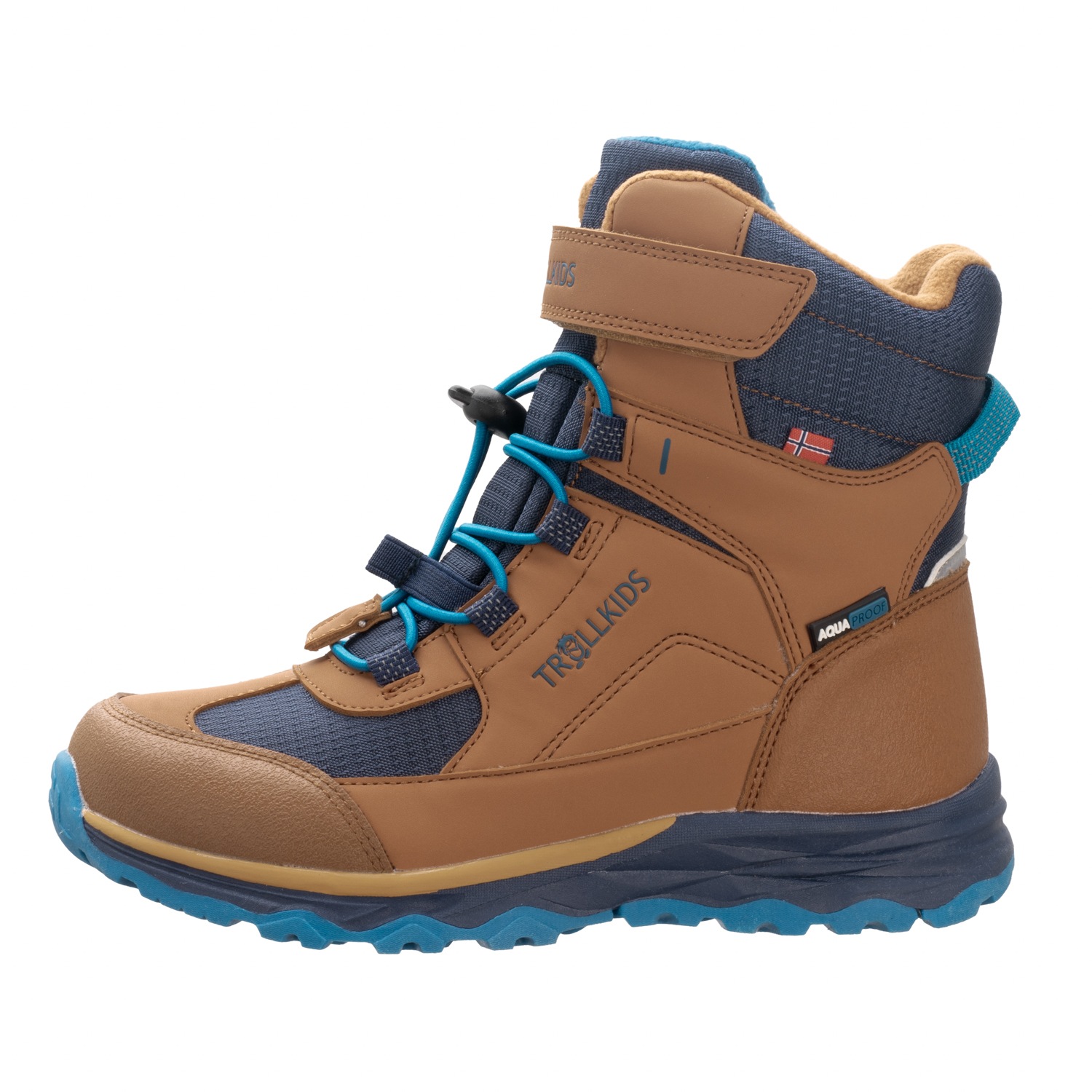 TROLLKIDS Winterstiefel »KIDS HAFJELL WINTER BOOTS XT«, wasserdicht, Klettverschluss, reflektierende Details