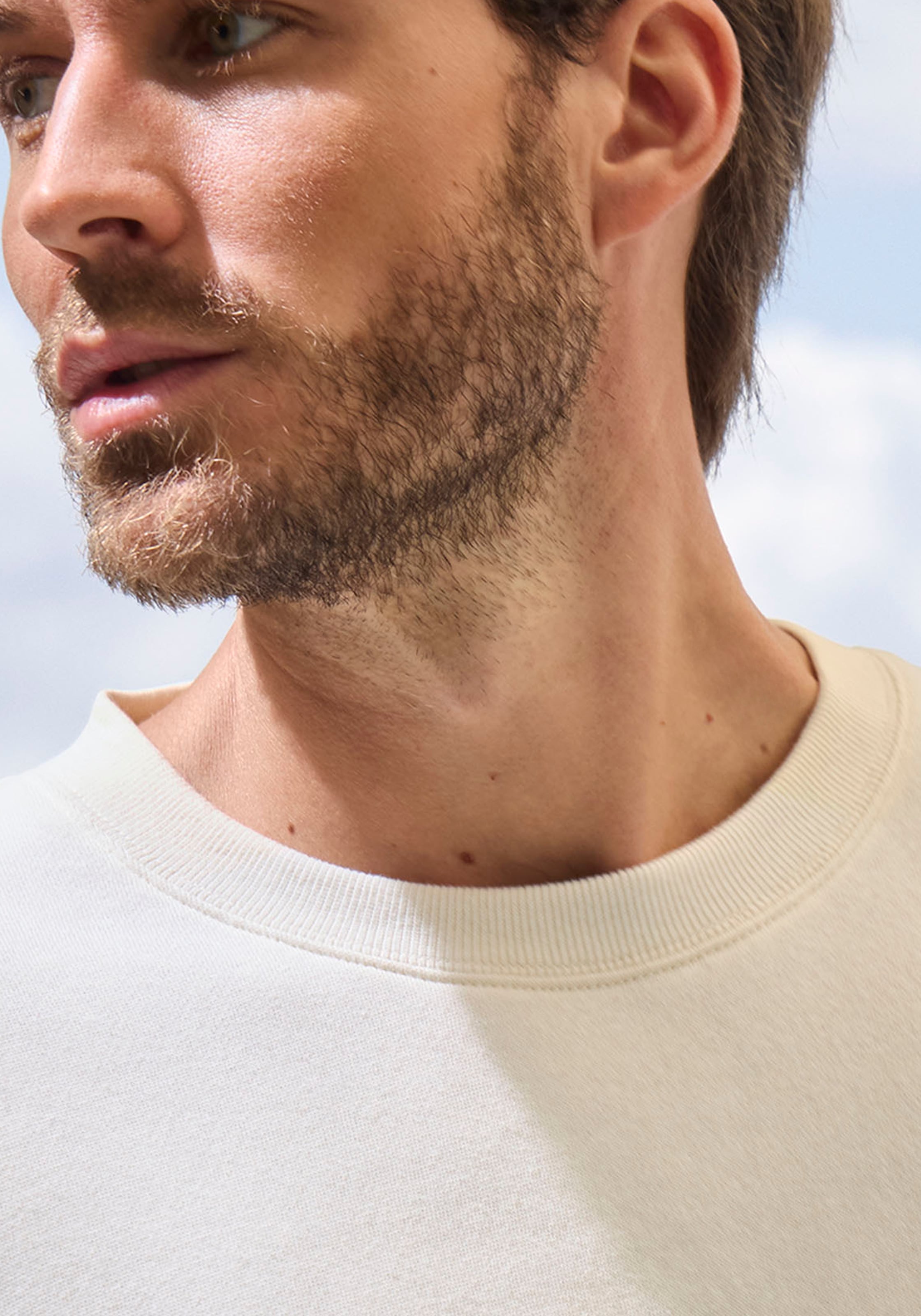 John Devin Sweatshirt, Langarm, Pullover mit Rundhals, Baumwollmischung