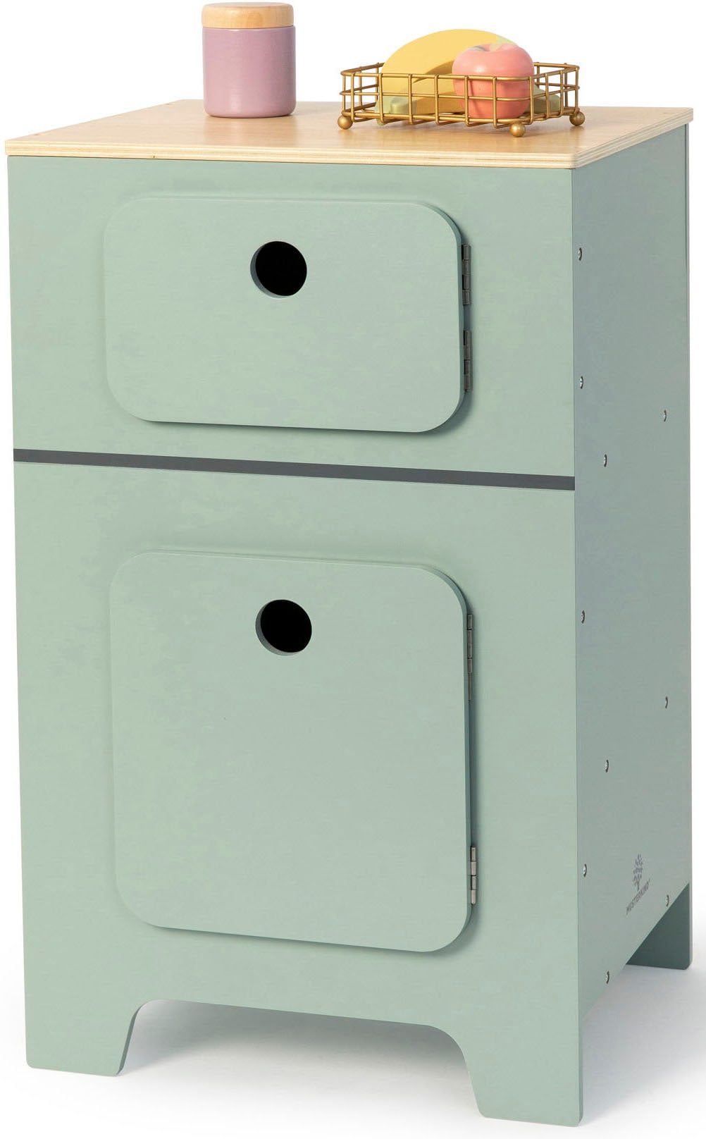 Musterkind Kinder-Kühlschrank »Mix & Match, salbei/natur« FSC - schützt Wald in grün