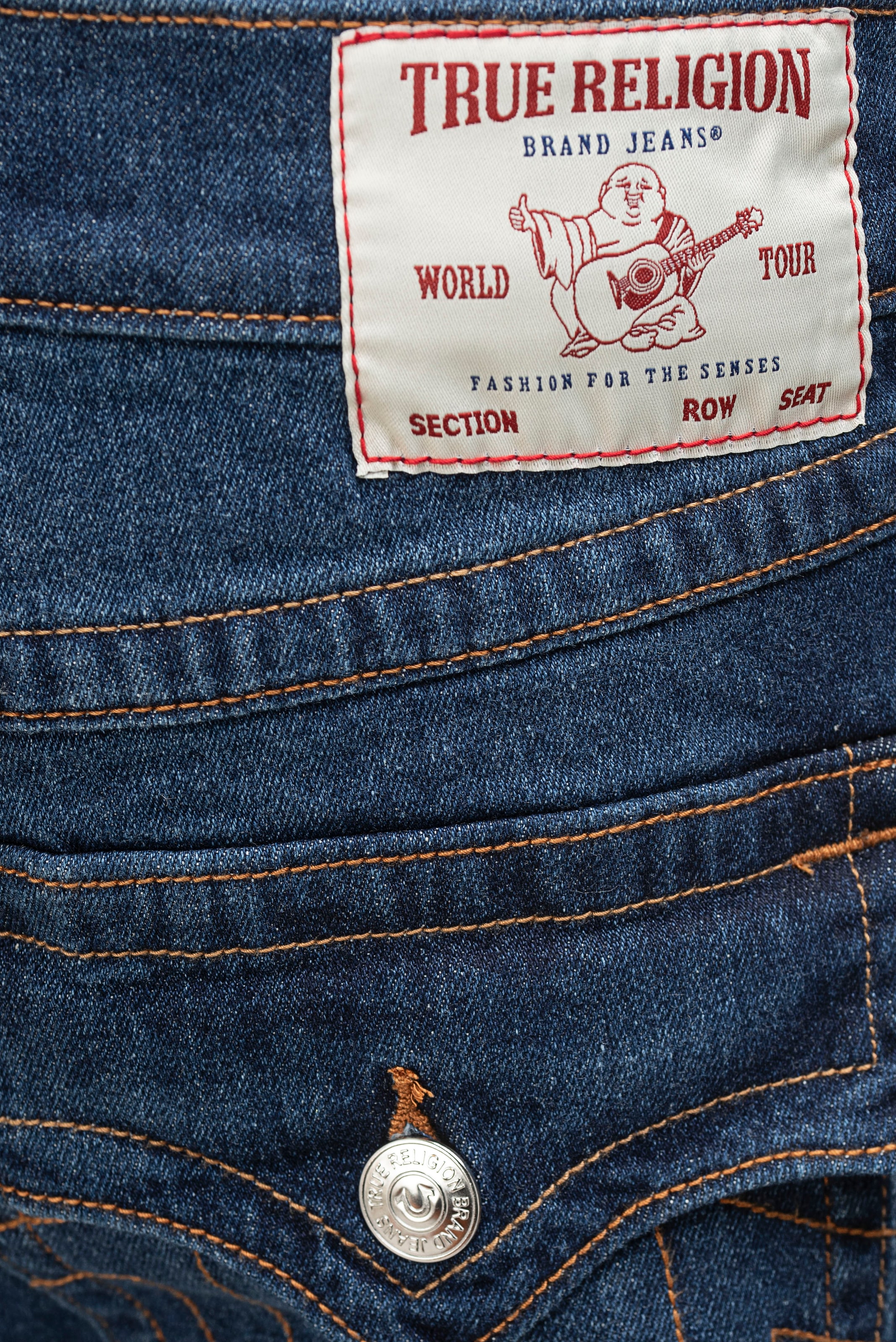 True Religion Straight-Jeans »RICKY SN FLAP« Baumwollmischung, straight fit