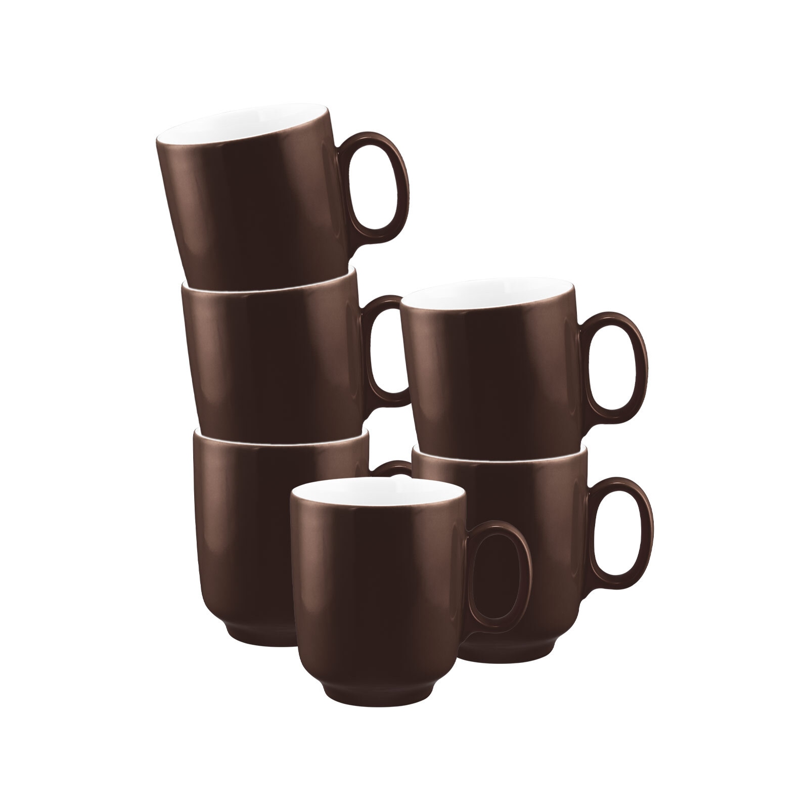 Seltmann Weiden Becher »Becher mit Henkel Sento Home Pure Colors 400 ml 6er Set« Spülmaschinengeeignet, Mikrowellengeeignet, Ofenfest, Salamandergeeignet, Kühlschrankgeeignet, Gefrierschrankgeeignet