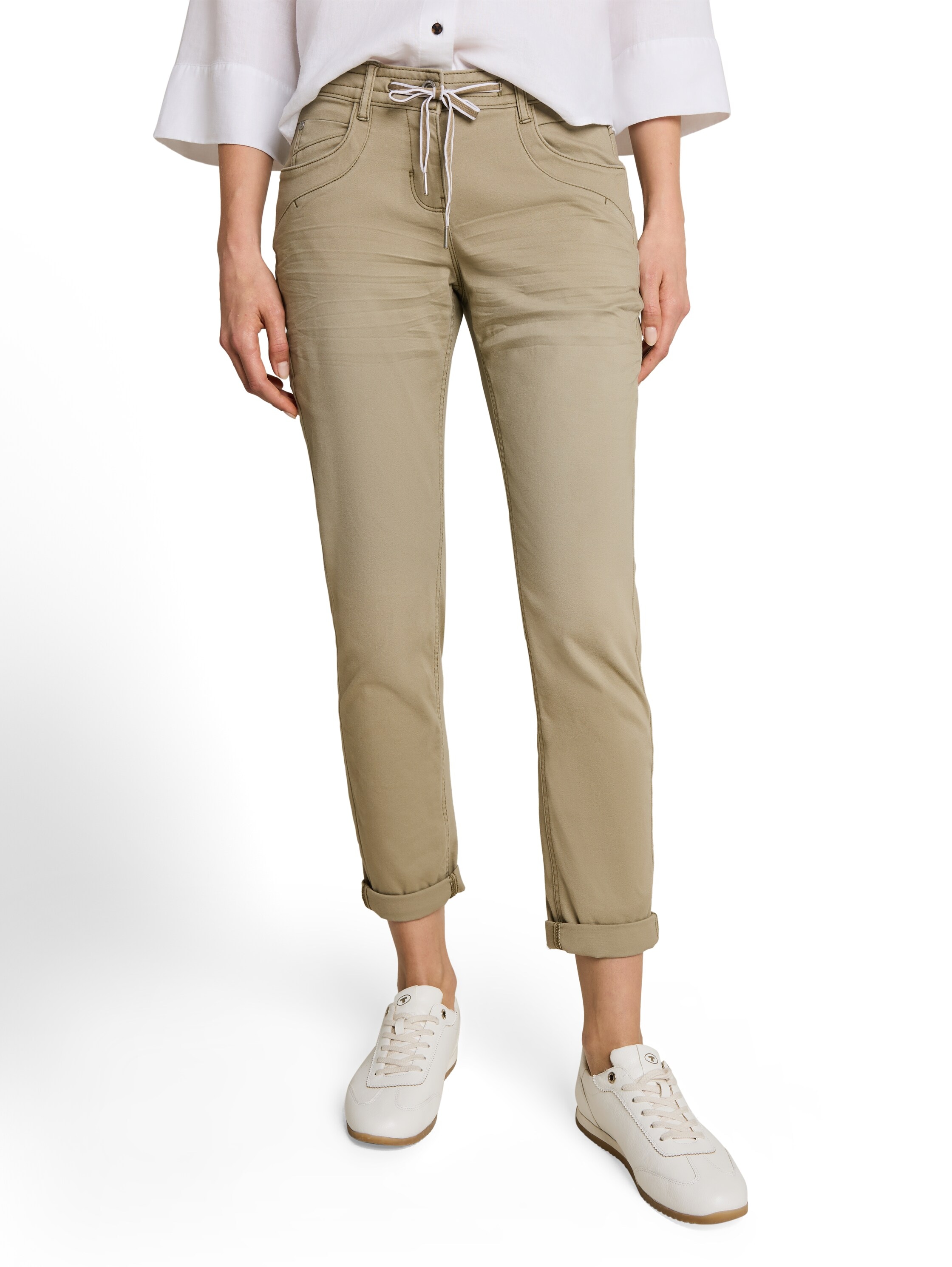 TOM TAILOR 7/8-Hose »TOM TAILOR Tapered«  mit Bindeband am Bündchen