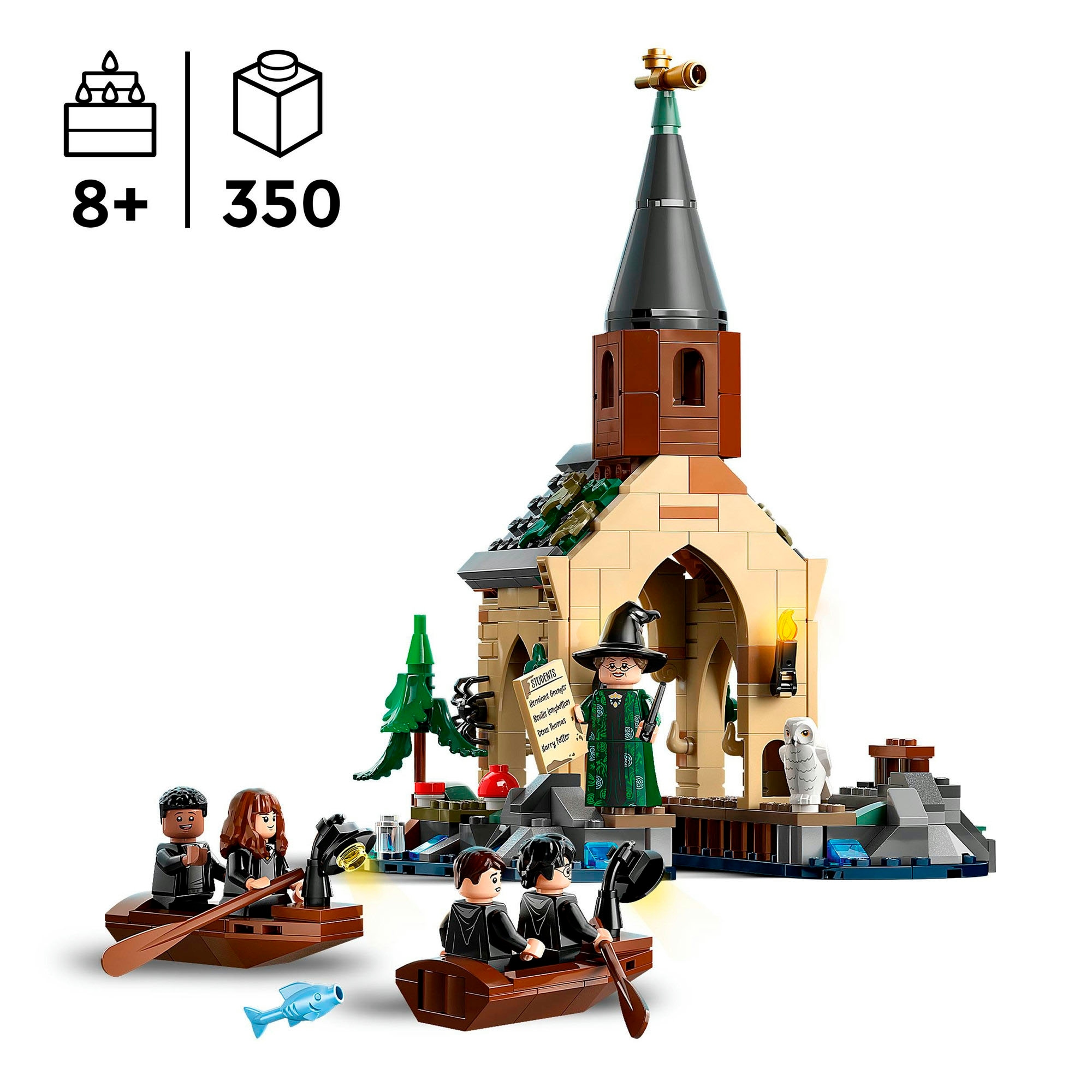 LEGO® Konstruktionsspielsteine »Bootshaus von Schloss Hogwarts™ (76426), LEGO® Harry Potter™«, (350 St.), Made in Europe