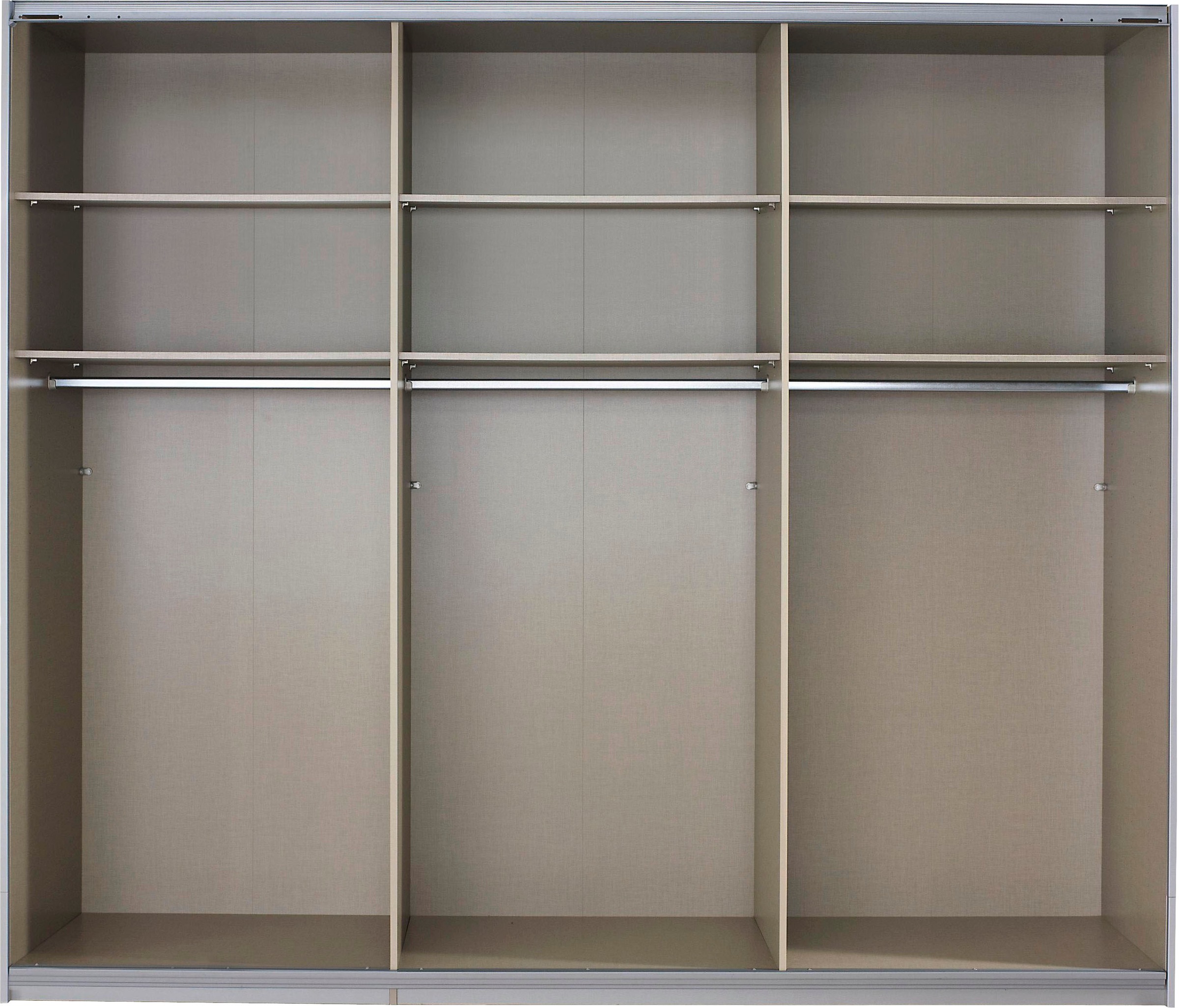 rauch Schwebetürenschrank »Quadra Bestseller Schlafzimmerschrank in vielen Breiten«, Kleiderschrank Garderobenschrank Schrank mit Glaselementen
