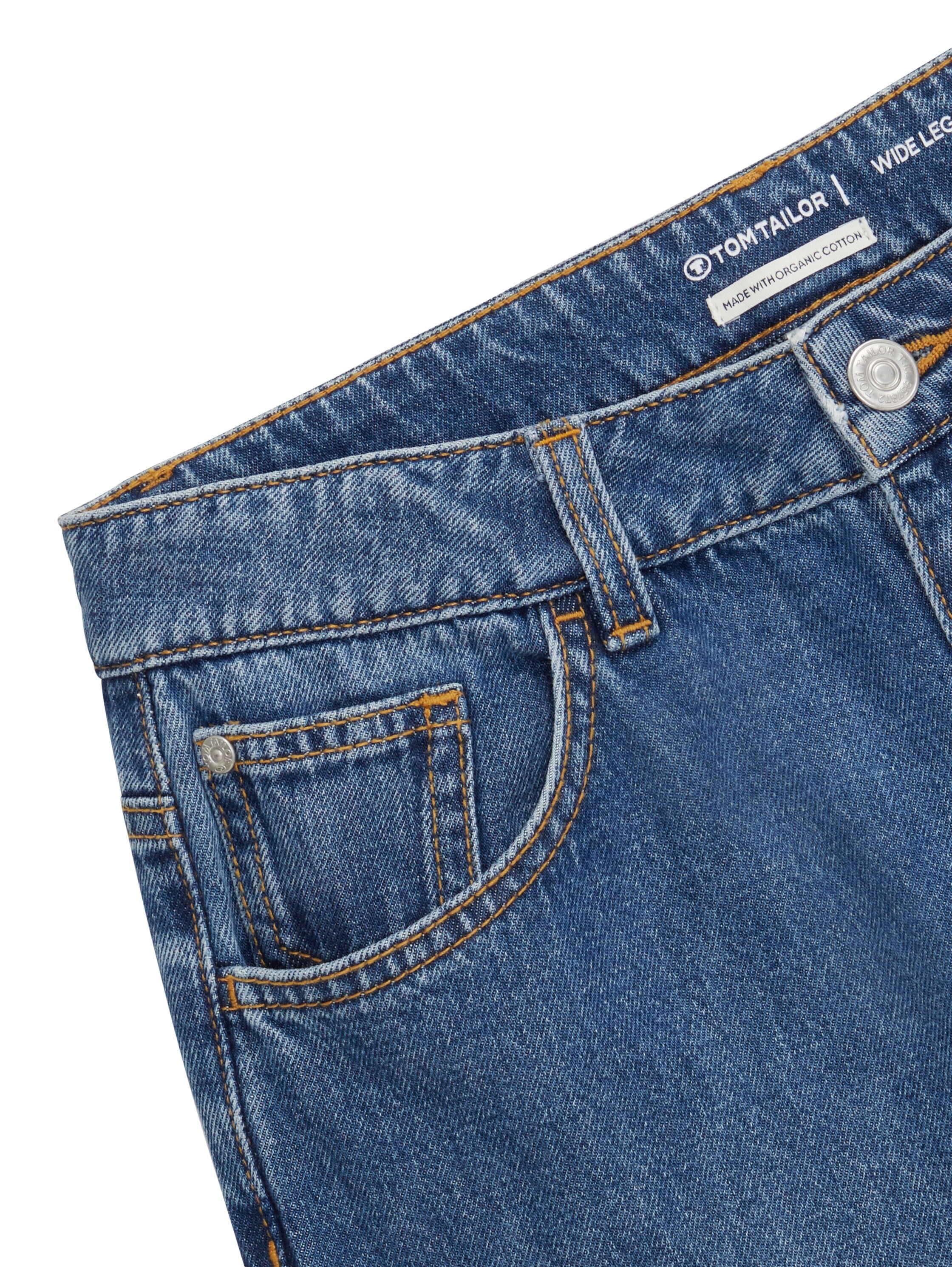 TOM TAILOR 5-Pocket-Jeans Baggy Jeans- mit ausgestelltem Bein