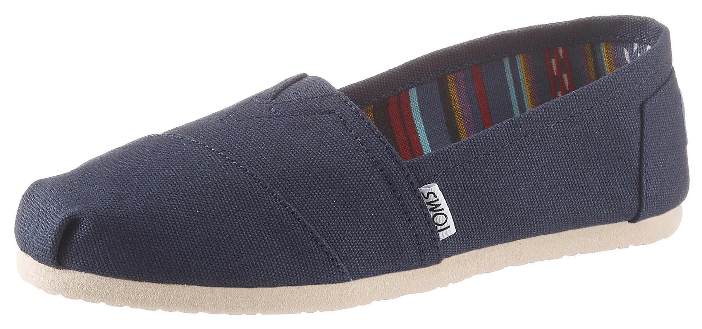 TOMS Slipper »Alpargata«, mit buntem Innenfutter