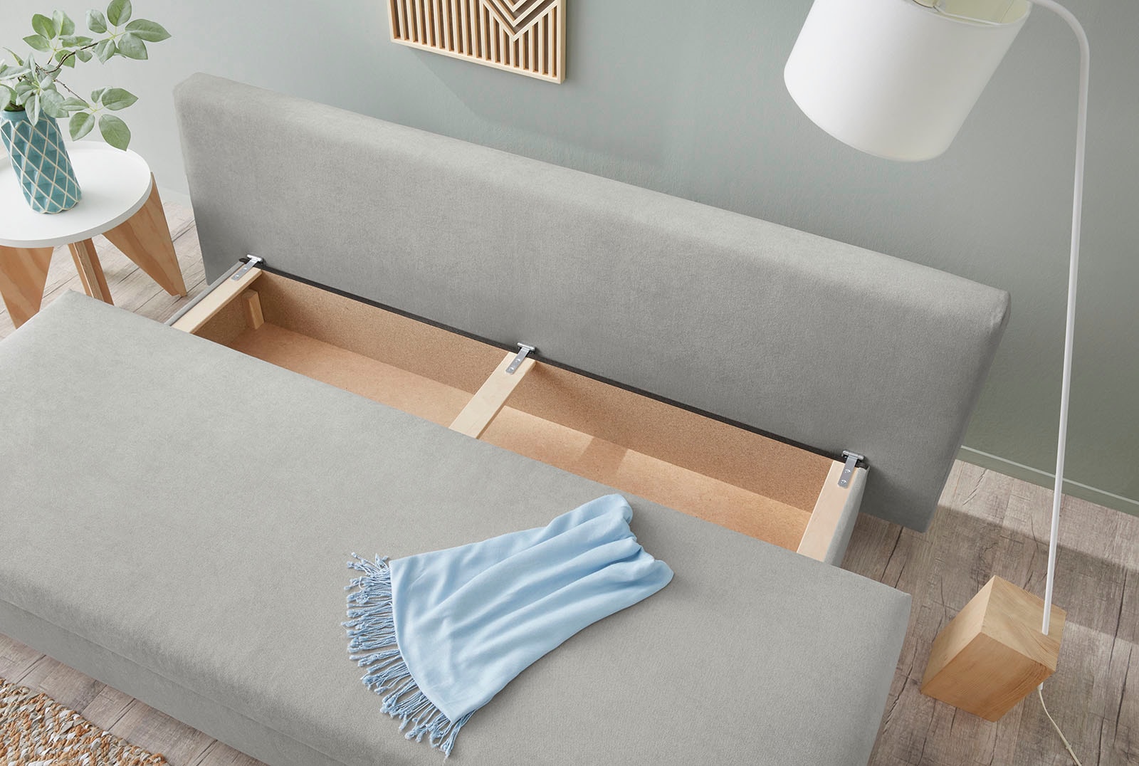 Jockenhöfer Gruppe Schlafsofa, mit Bettfunktion und Bettkasten