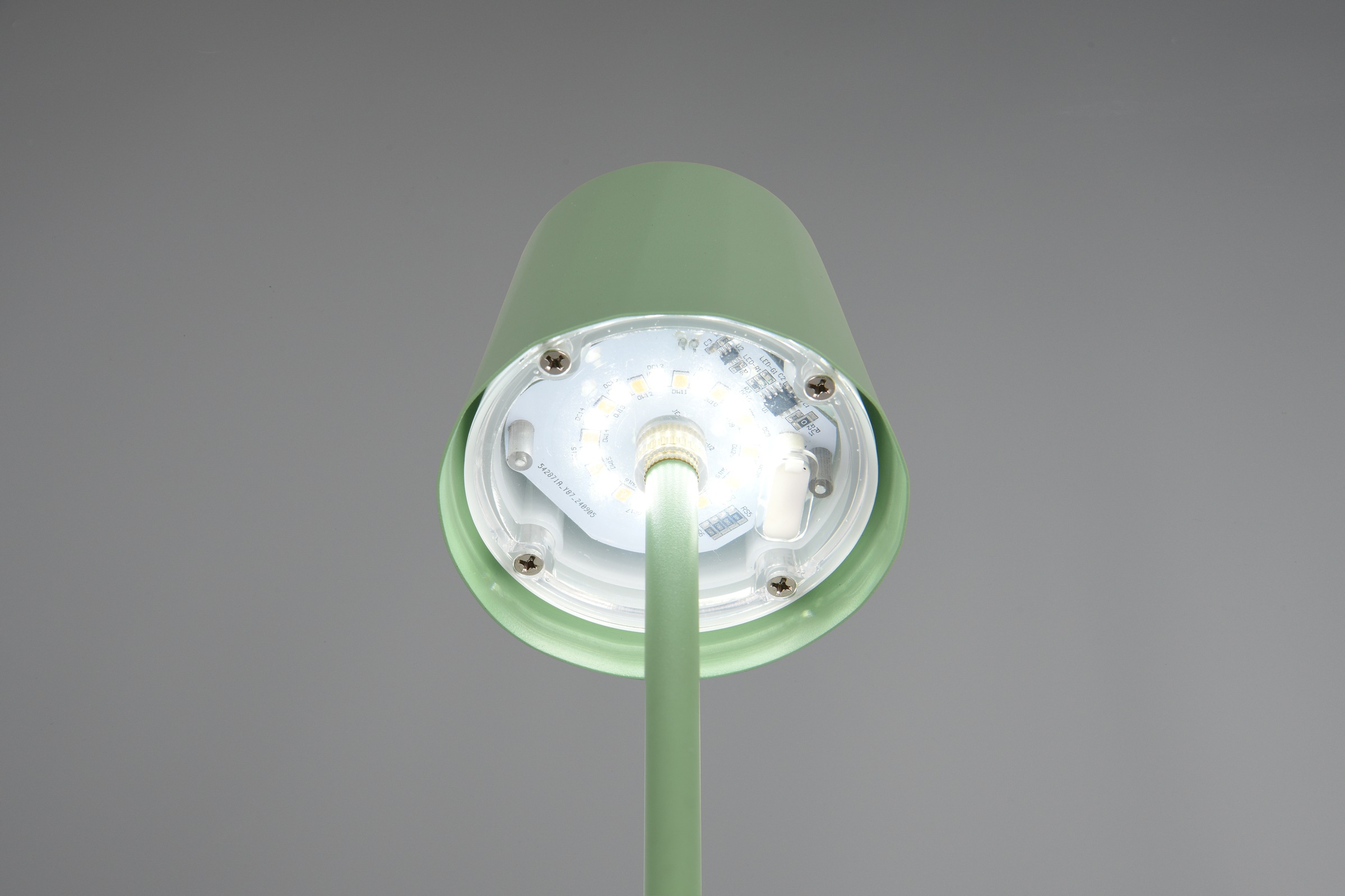 REALITY Leuchten LED Tischleuchte »DIAZ, Outdoor Akku Tischlampe Höhe 21 cm Ø 8,5 cm, IP44, Touchdimmer« LED-Board 1 Stk. Farbwechsler | warmweiß - kaltweiß CCT Lichtfarbe einstellbar 2700-6500K, 160 Lumen, 1,6W, USB Anschluss