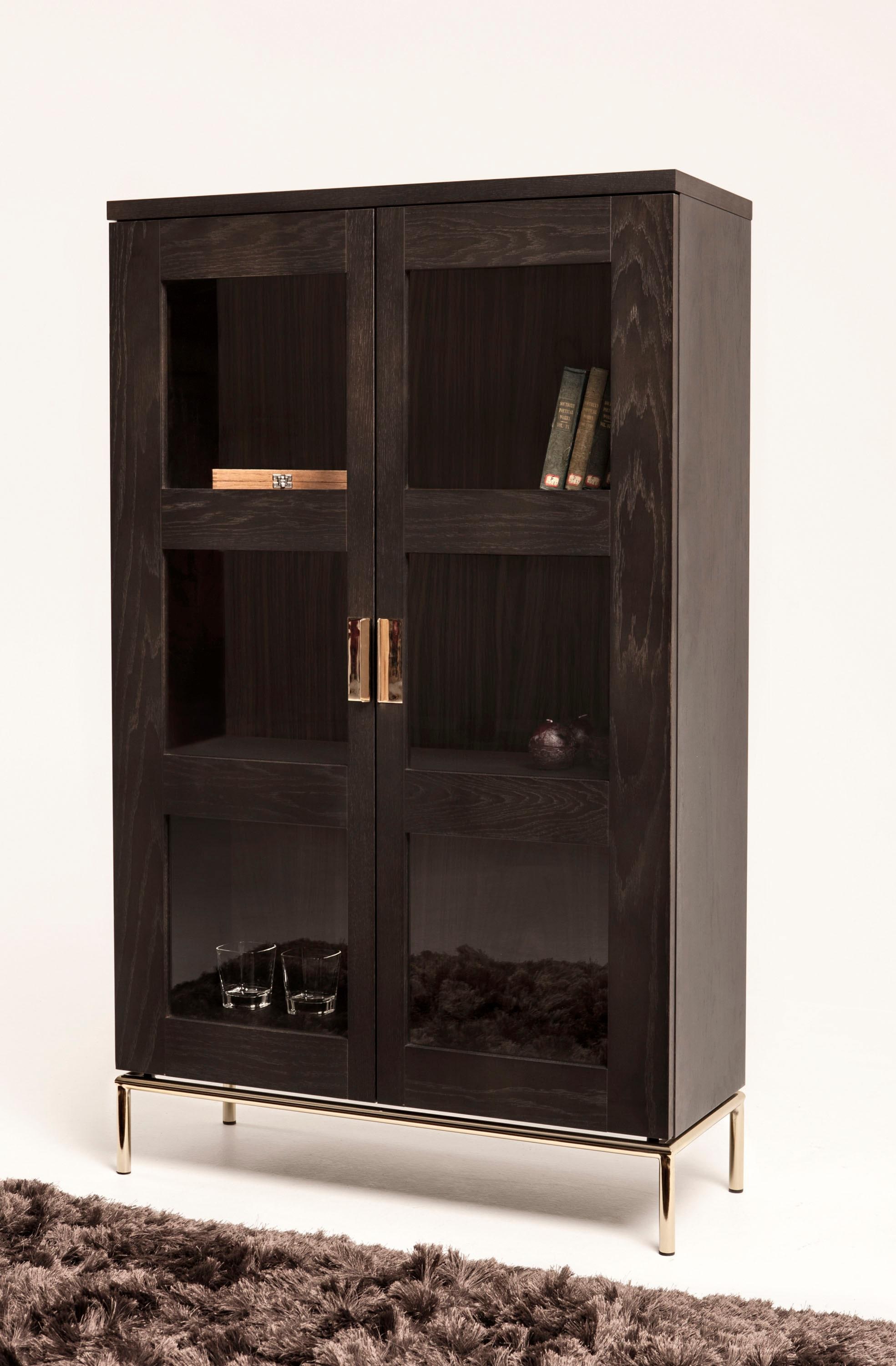 mit OTTO und cm Soft-Close-Funktion, Shop »Parlan«, Online zwei Glastüren 148 Vitrine Breite Woodman