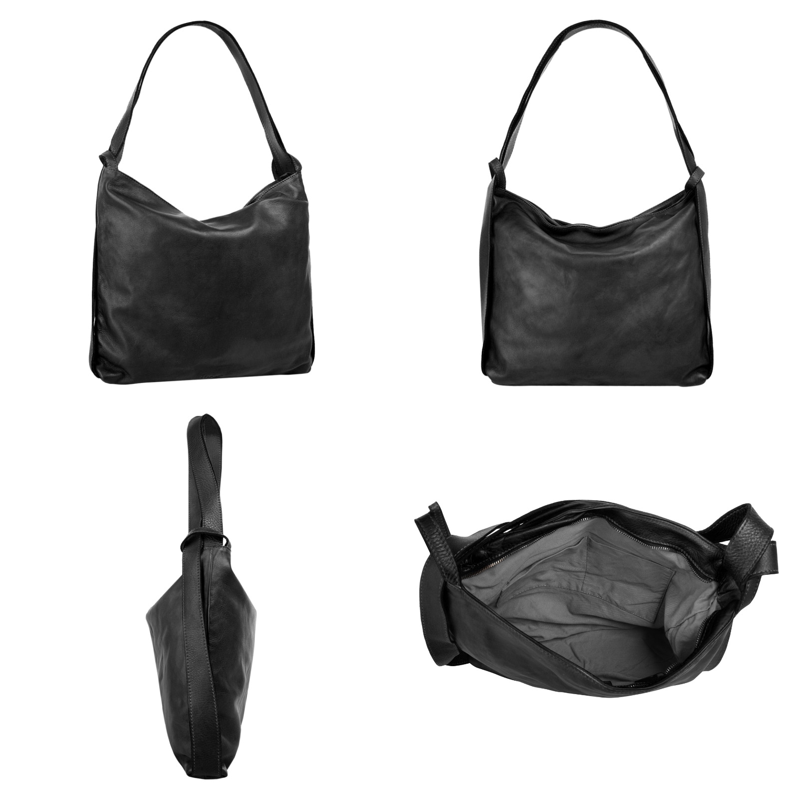forty° Shopper, echt Leder, Made in Italy