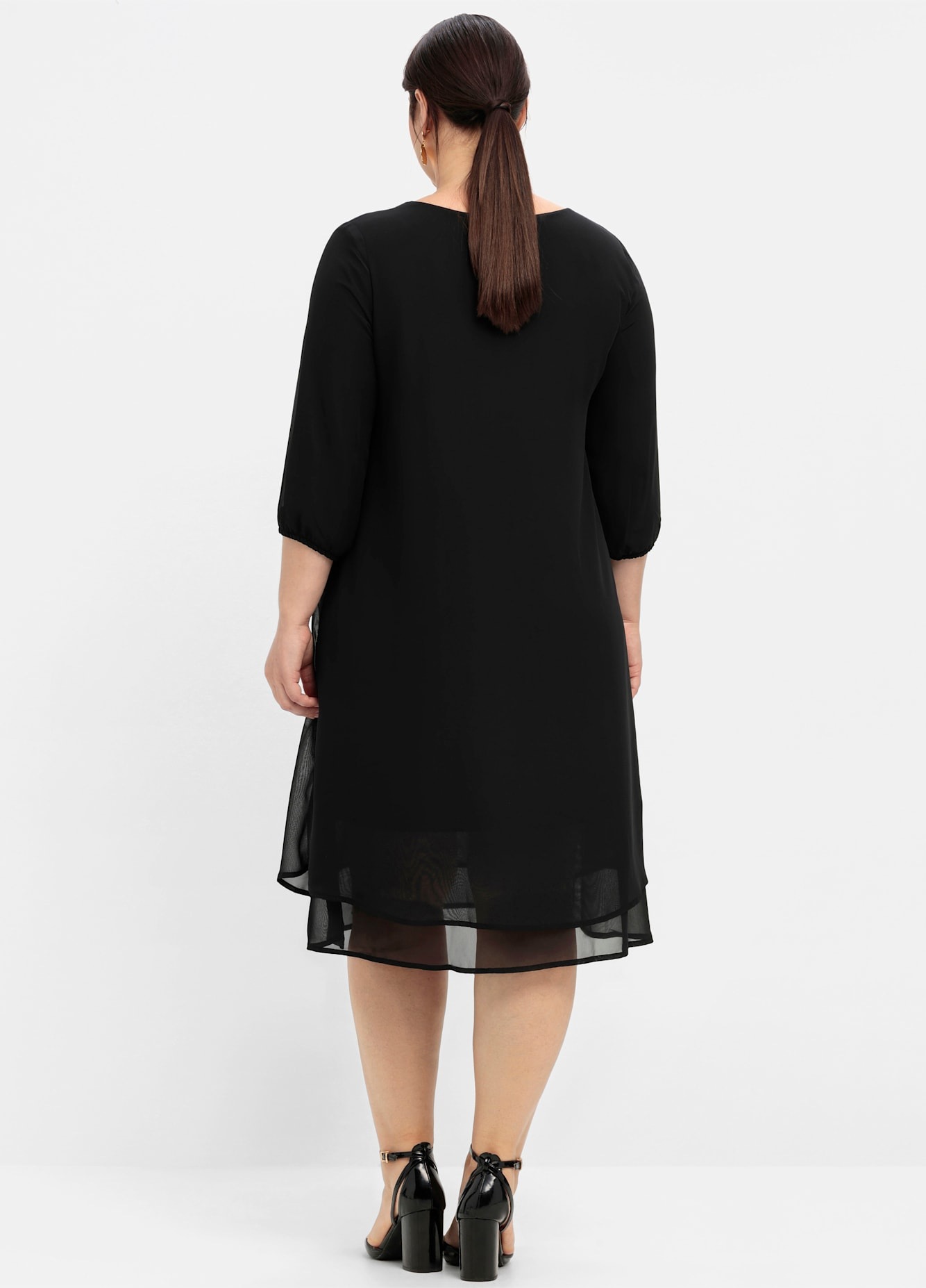 Sheego Chiffonkleid »Chiffonkleid«