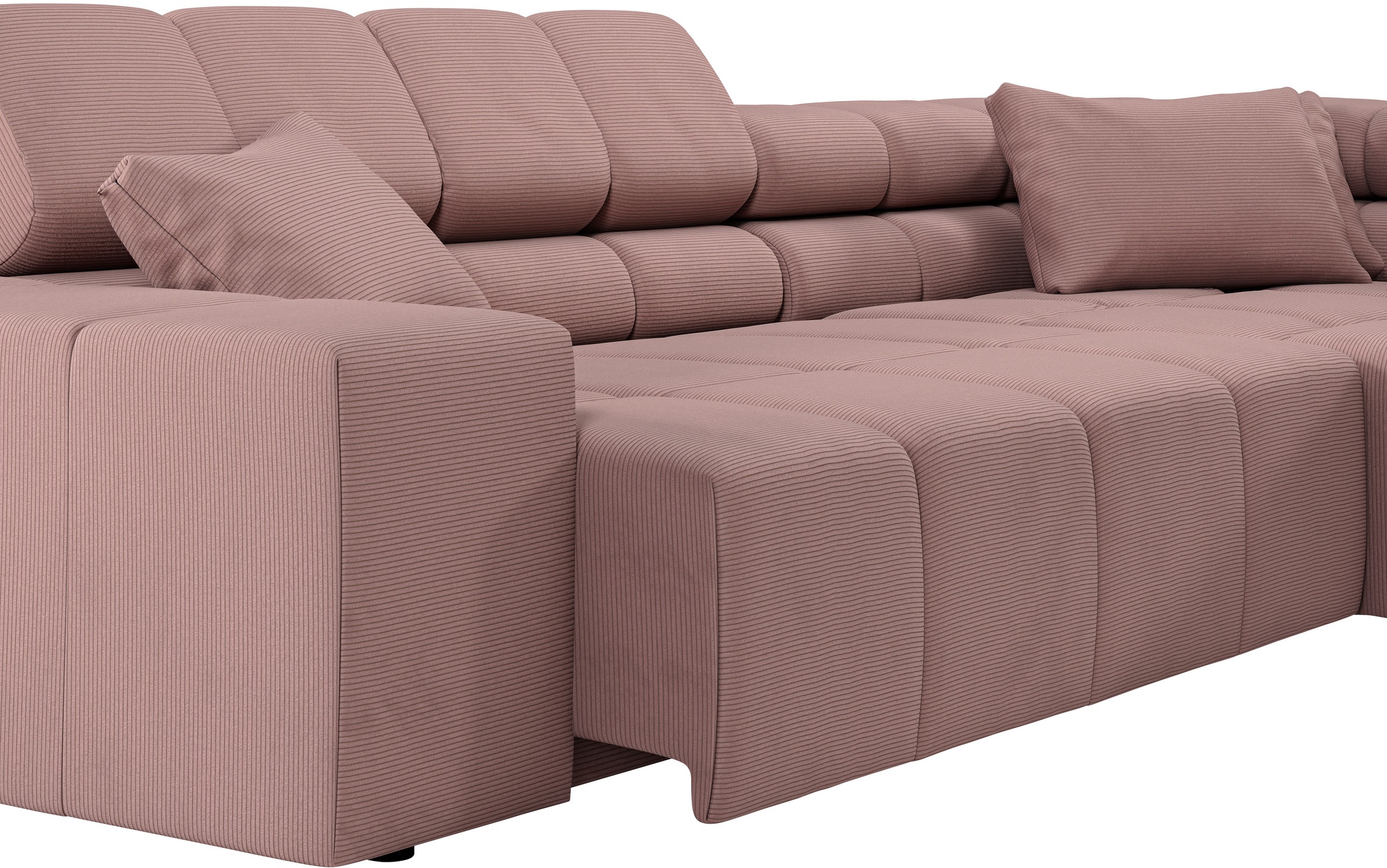 INOSIGN Ecksofa »Ancona incl. Kopfteilverstellung, OTTOs Choice, Breite 319cm, L-Form«, wahlweise motorische Sitztiefenverstellung, auch in Cord + Easy Care
