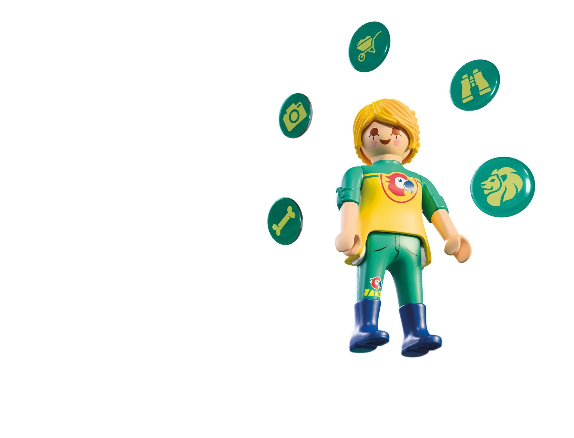Playmobil® Konstruktions-Spielset »Playmobil Hi! Magische Sticker Zoo (72252), Animals & Friends« Made in Europe; mit interaktivem Backpack kompatibel (nicht enthalten)
