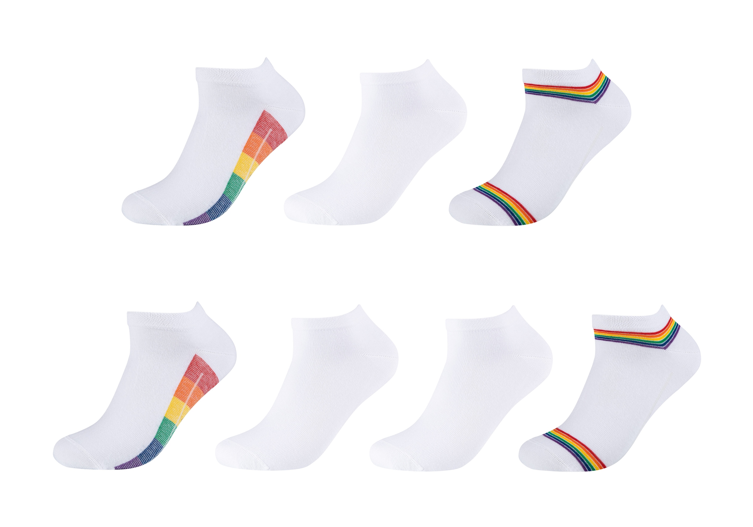 Camano Sneakersocken »ca-soft« 7 Paar,  mit weichem Komfortbund ohne drückende Nähte