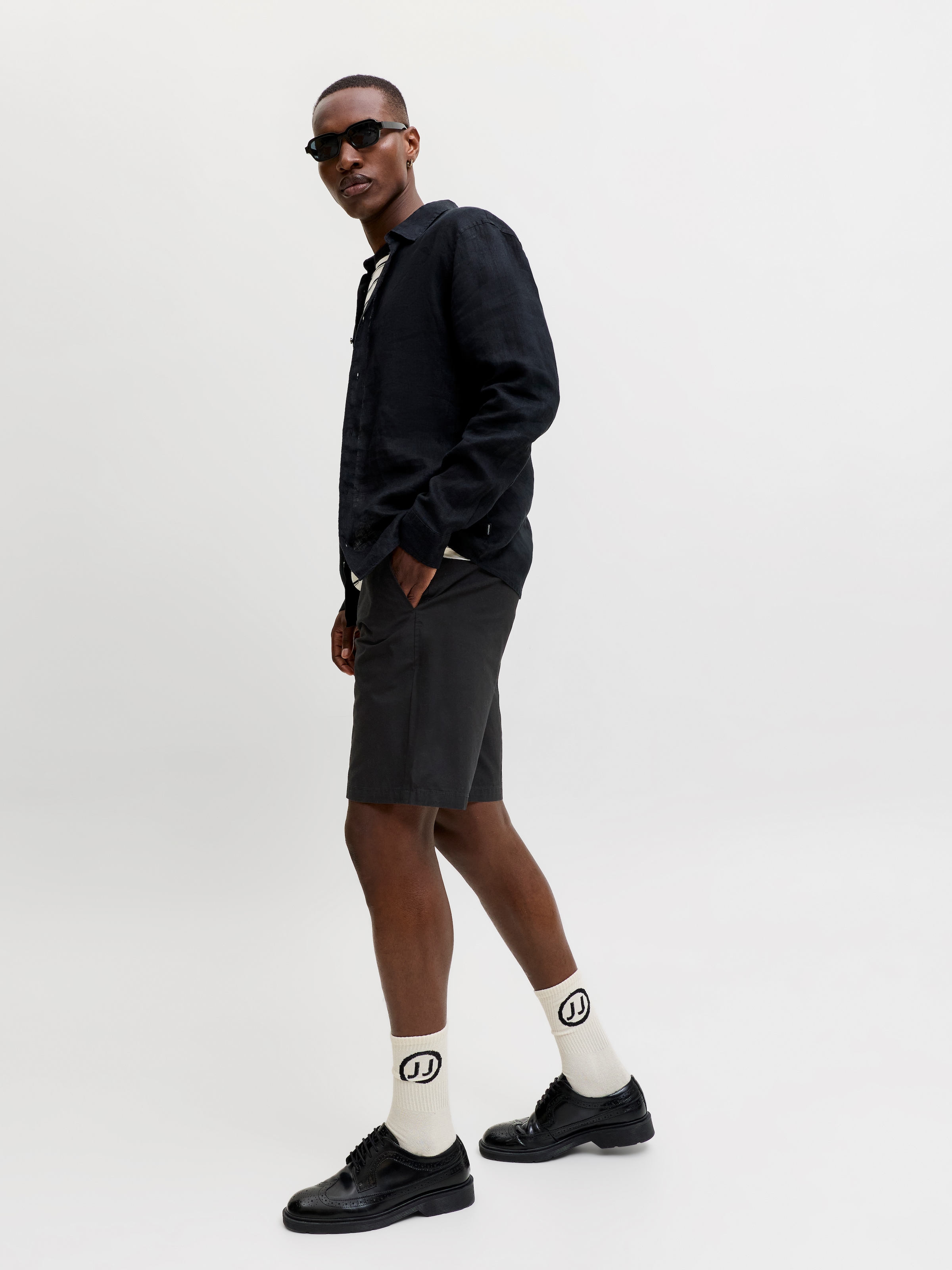 Jack & Jones Chinoshorts »JPSTKARL DREW CHINO SHORTS MID«  mit Taschen