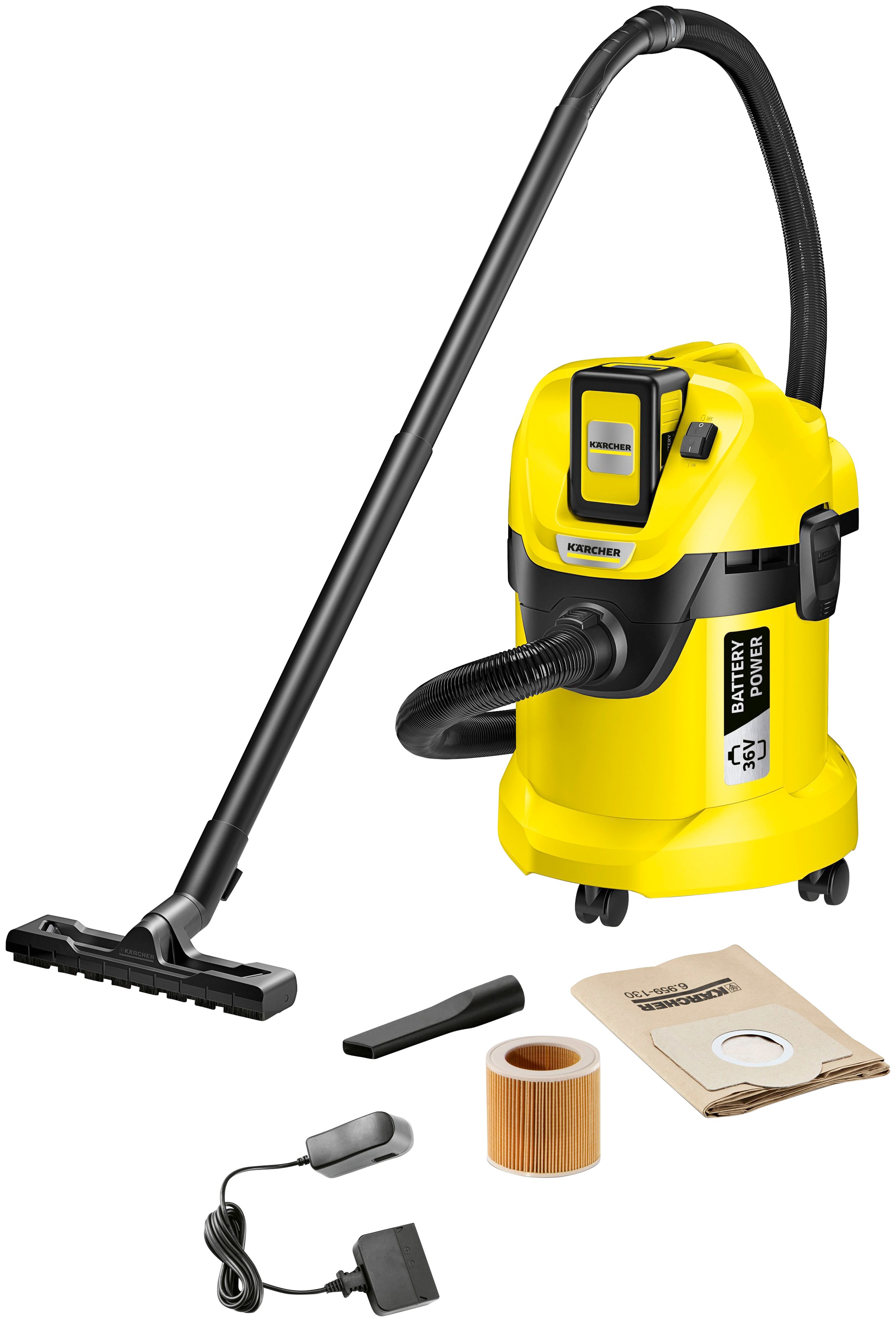 KÄRCHER Nass-Trocken-Akkusauger »WD 3 Battery«, 17 l, inkl. Akku & Ladegerät