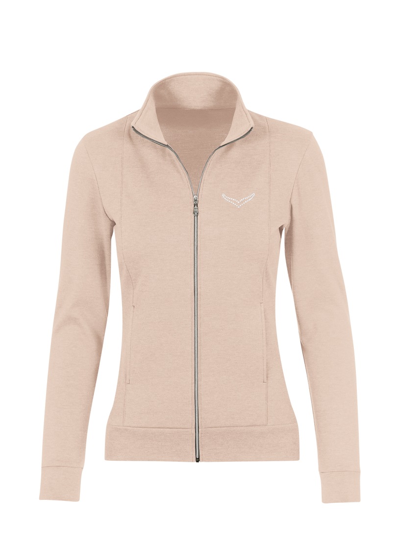 Trigema Sweatjacke »TRIGEMA Jacke veredelt mit Kristallsteinen« 1 Stk.
