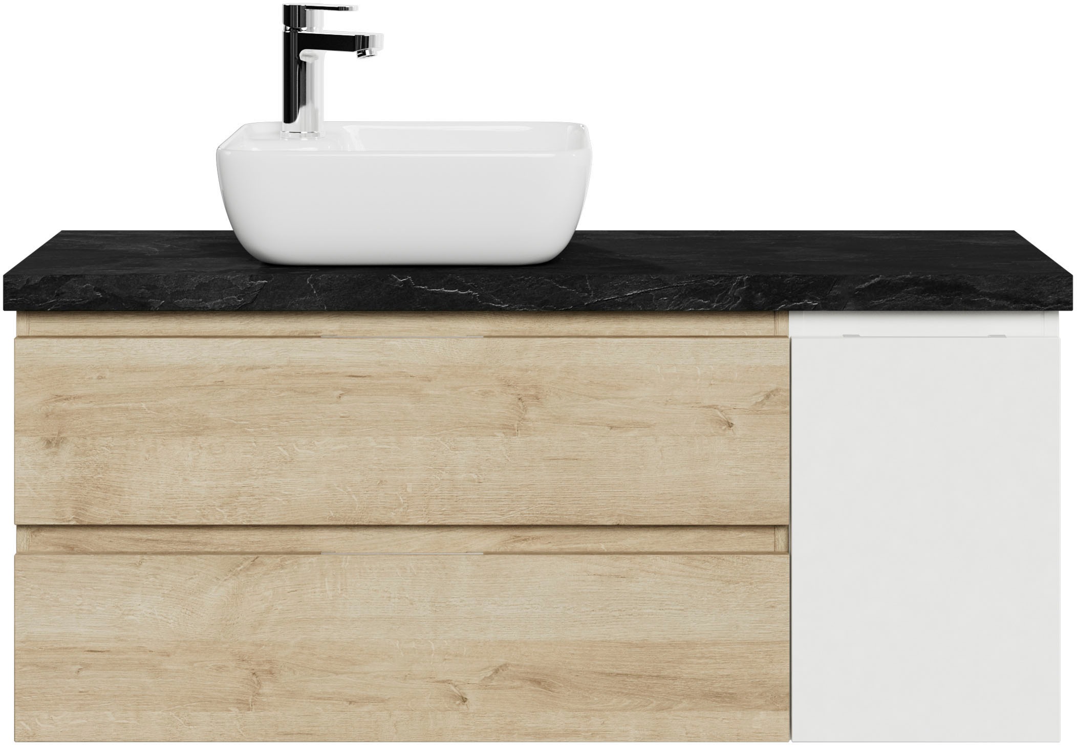 Saphir Waschtisch »Serie 4035« 118 cm mit Keramik-Aufsatzbecken und Waschtischplatte