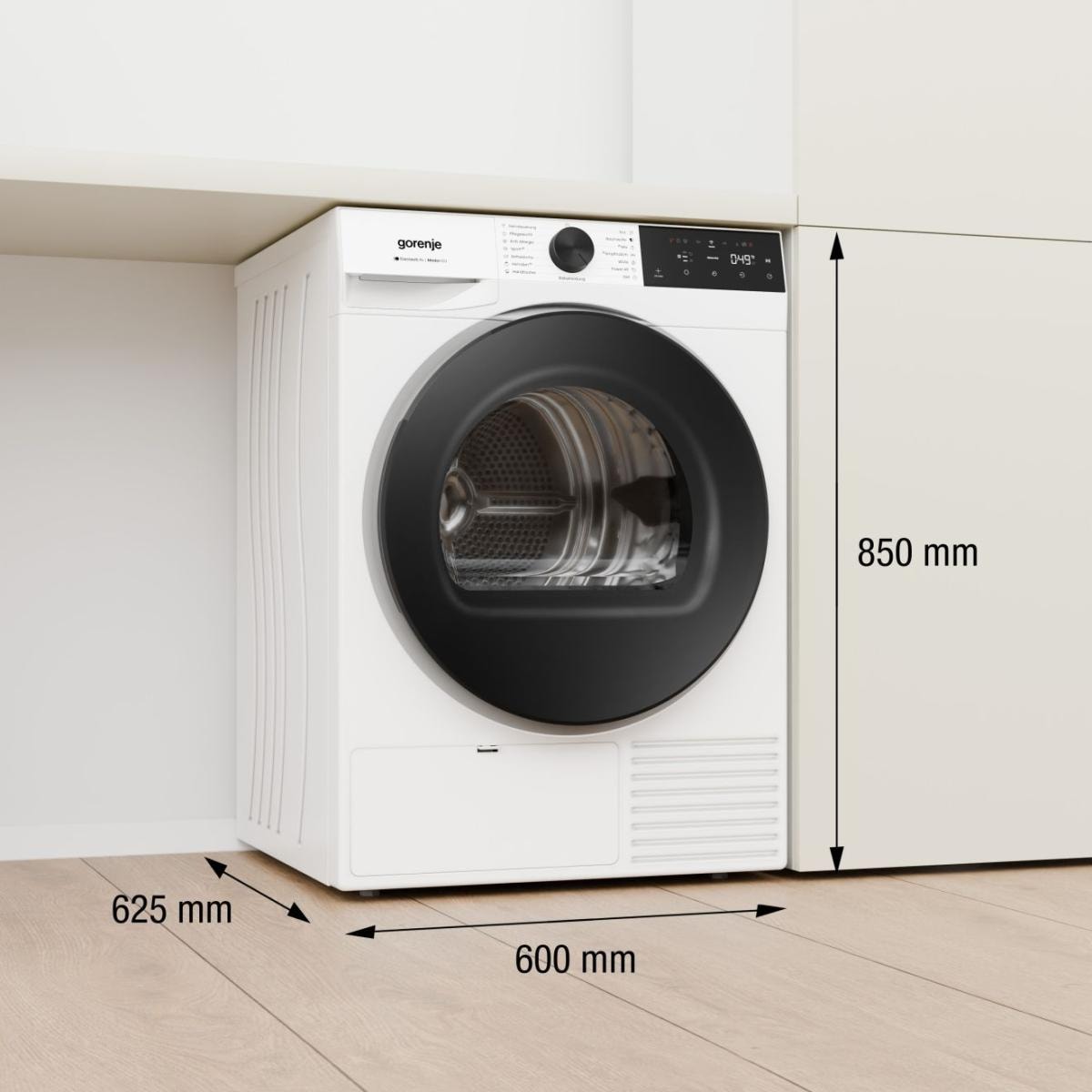 GORENJE Wärmepumpentrockner »D5G48D« G400 NatureDry Schonung, FastDry  49, Knitterschutz