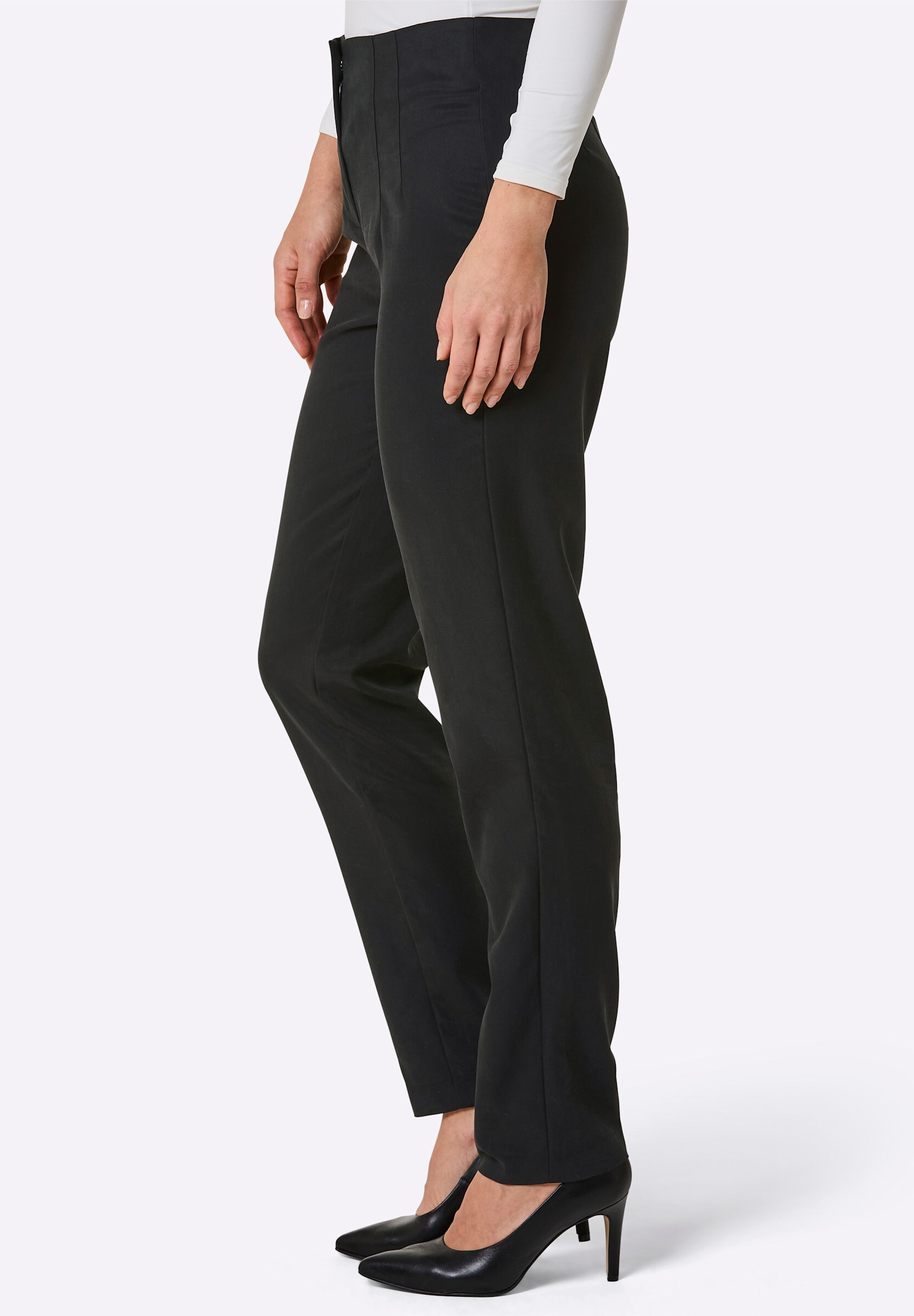 creation L Bequeme Jeans »Lyocell-Mix-Hose Webhose mit hoher Taille«